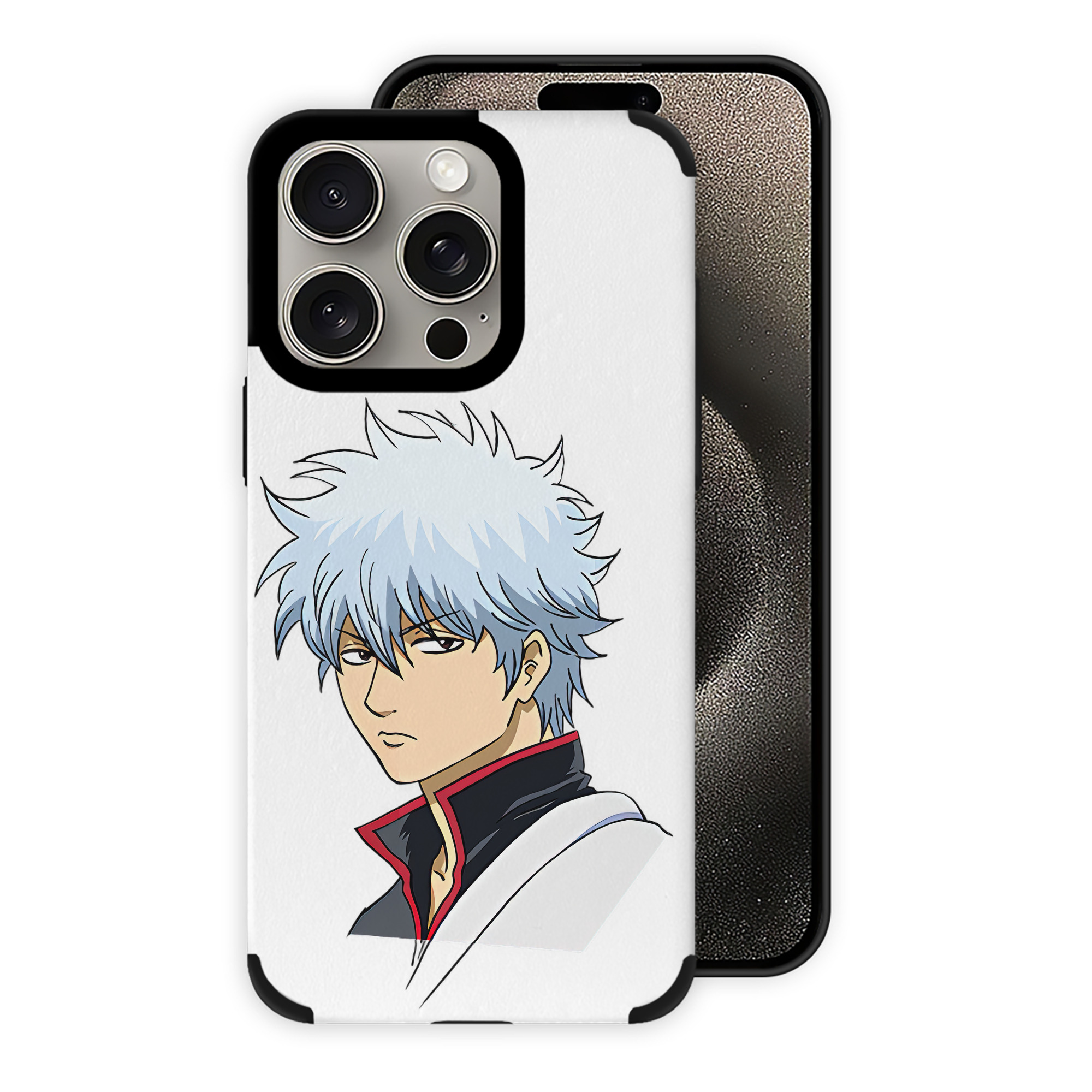 （画像用） ぎんたま 坂田銀時（さかたぎんとき） 神楽 志村新八（しむら しんぱち） GINTAMA Sakata Gintoki Kagura Shimura Shinpachi 【iPhone15ProMax対応】 PUレザー スマホケース 耐衝撃＆黄変防止