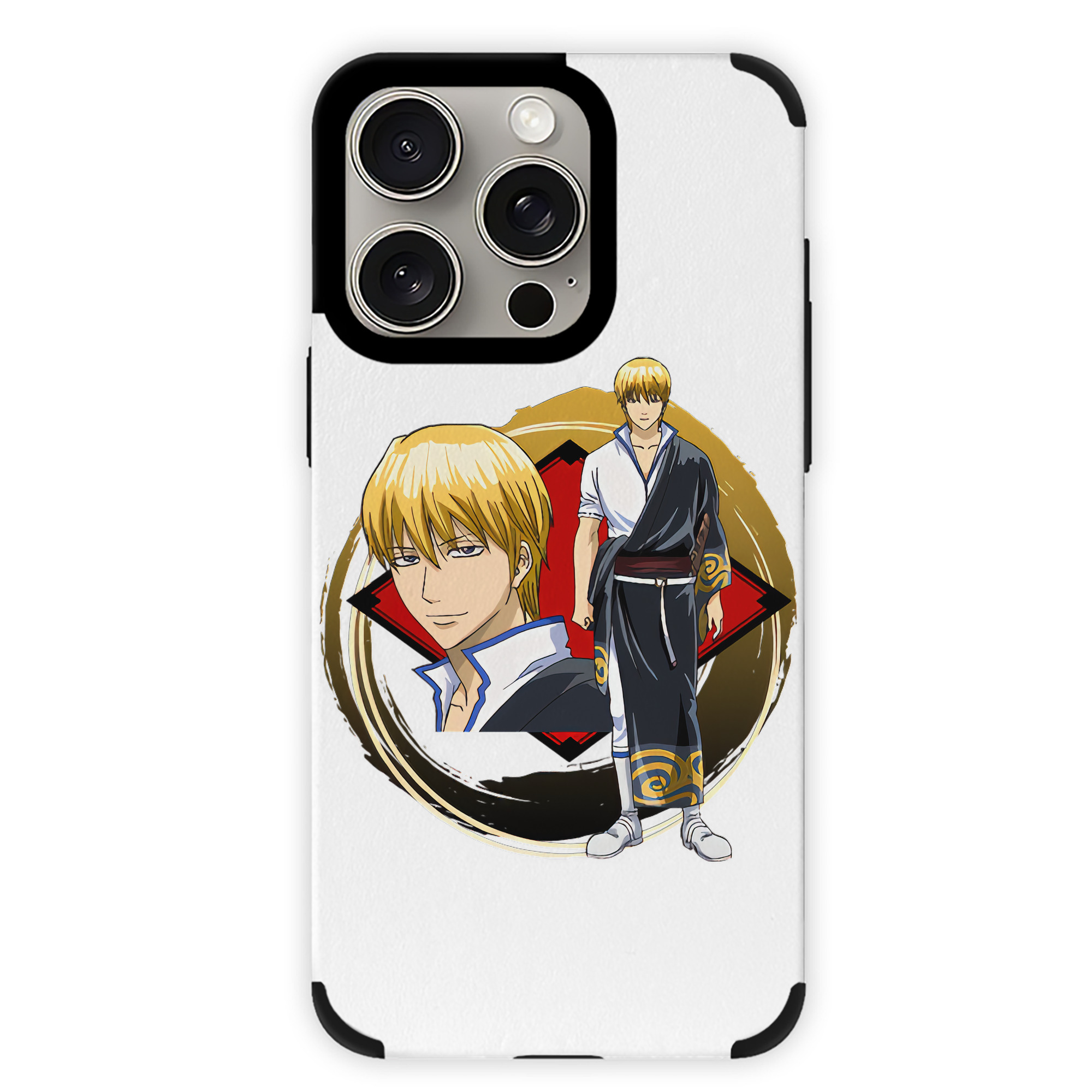 （画像用） ぎんたま 坂田銀時（さかたぎんとき） 神楽 志村新八（しむら しんぱち） GINTAMA Sakata Gintoki Kagura Shimura Shinpachi 【iPhone15ProMax対応】 PUレザー スマホケース 耐衝撃＆黄変防止