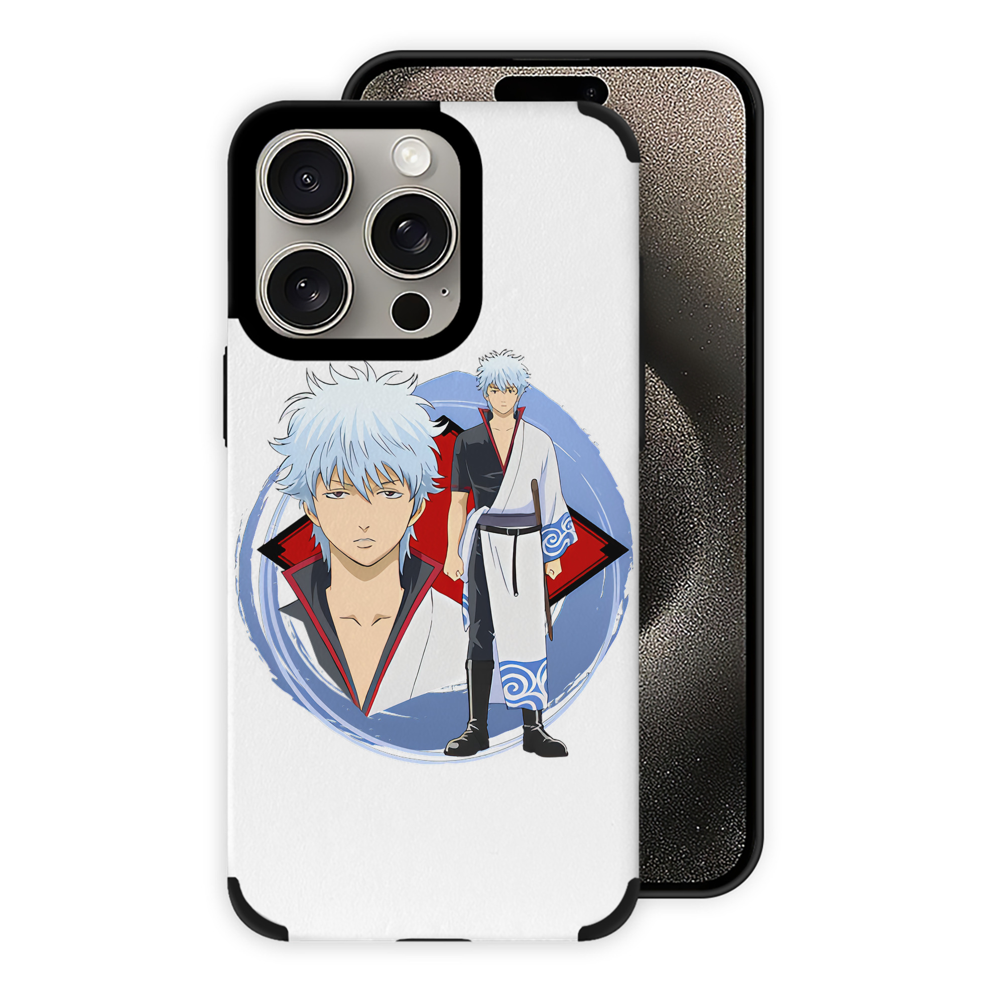 （画像用） ぎんたま 坂田銀時（さかたぎんとき） 神楽 志村新八（しむら しんぱち） GINTAMA Sakata Gintoki Kagura Shimura Shinpachi 【iPhone15ProMax対応】 PUレザー スマホケース 耐衝撃＆黄変防止