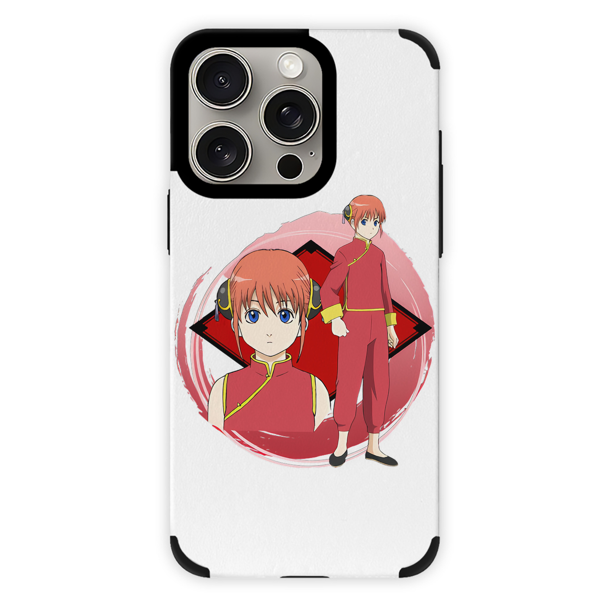 （画像用） ぎんたま 坂田銀時（さかたぎんとき） 神楽 志村新八（しむら しんぱち） GINTAMA Sakata Gintoki Kagura Shimura Shinpachi 【iPhone15ProMax対応】 PUレザー スマホケース 耐衝撃＆黄変防止