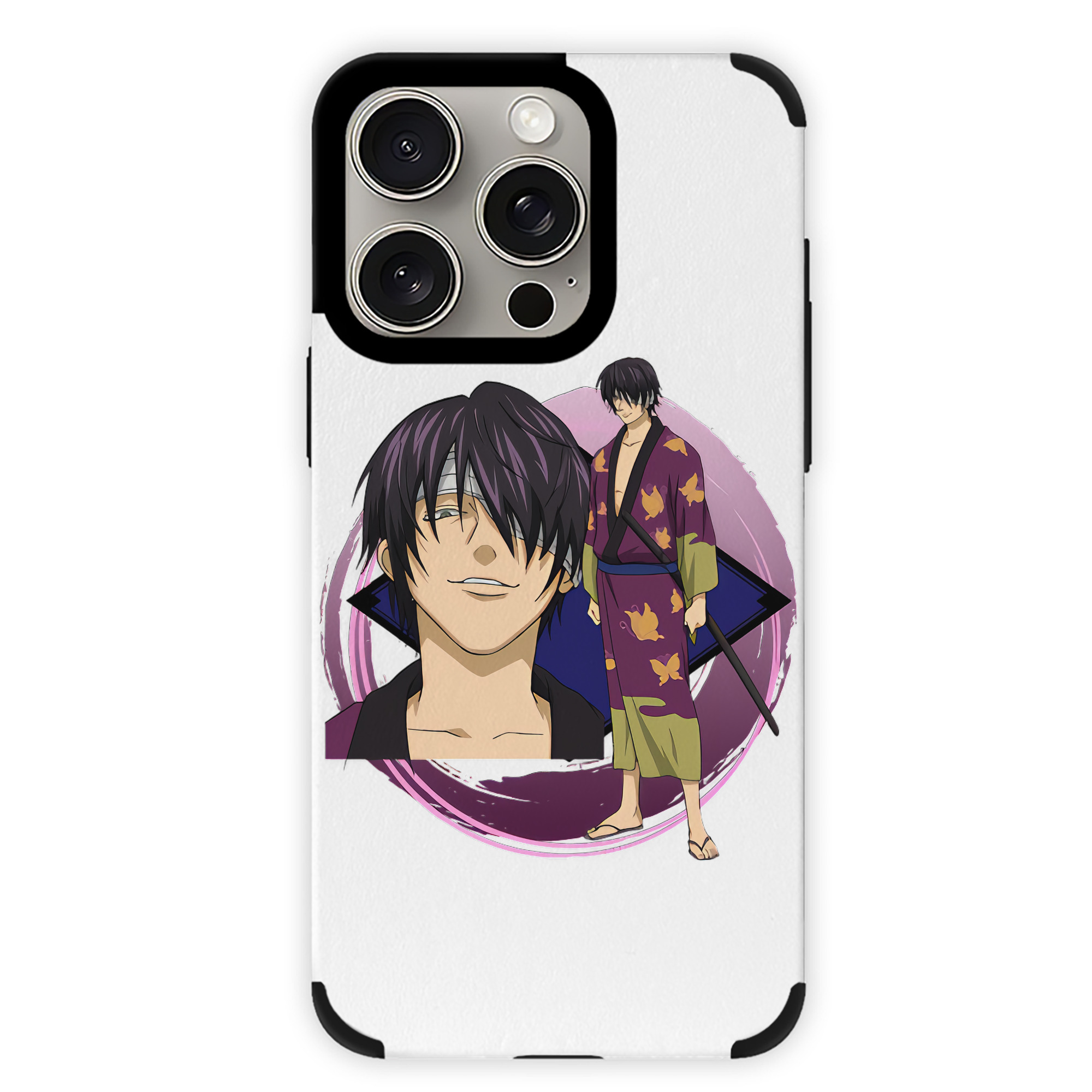 （画像用） ぎんたま 坂田銀時（さかたぎんとき） 神楽 志村新八（しむら しんぱち） GINTAMA Sakata Gintoki Kagura Shimura Shinpachi 【iPhone15ProMax対応】 PUレザー スマホケース 耐衝撃＆黄変防止