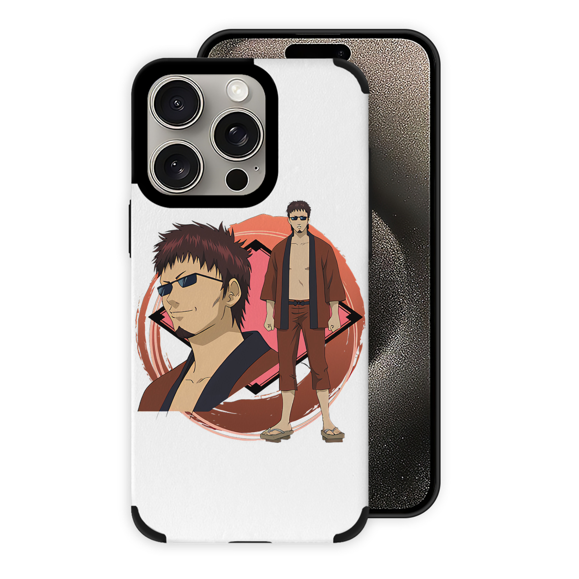 （画像用） ぎんたま 坂田銀時（さかたぎんとき） 神楽 志村新八（しむら しんぱち） GINTAMA Sakata Gintoki Kagura Shimura Shinpachi 【iPhone15ProMax対応】 PUレザー スマホケース 耐衝撃＆黄変防止