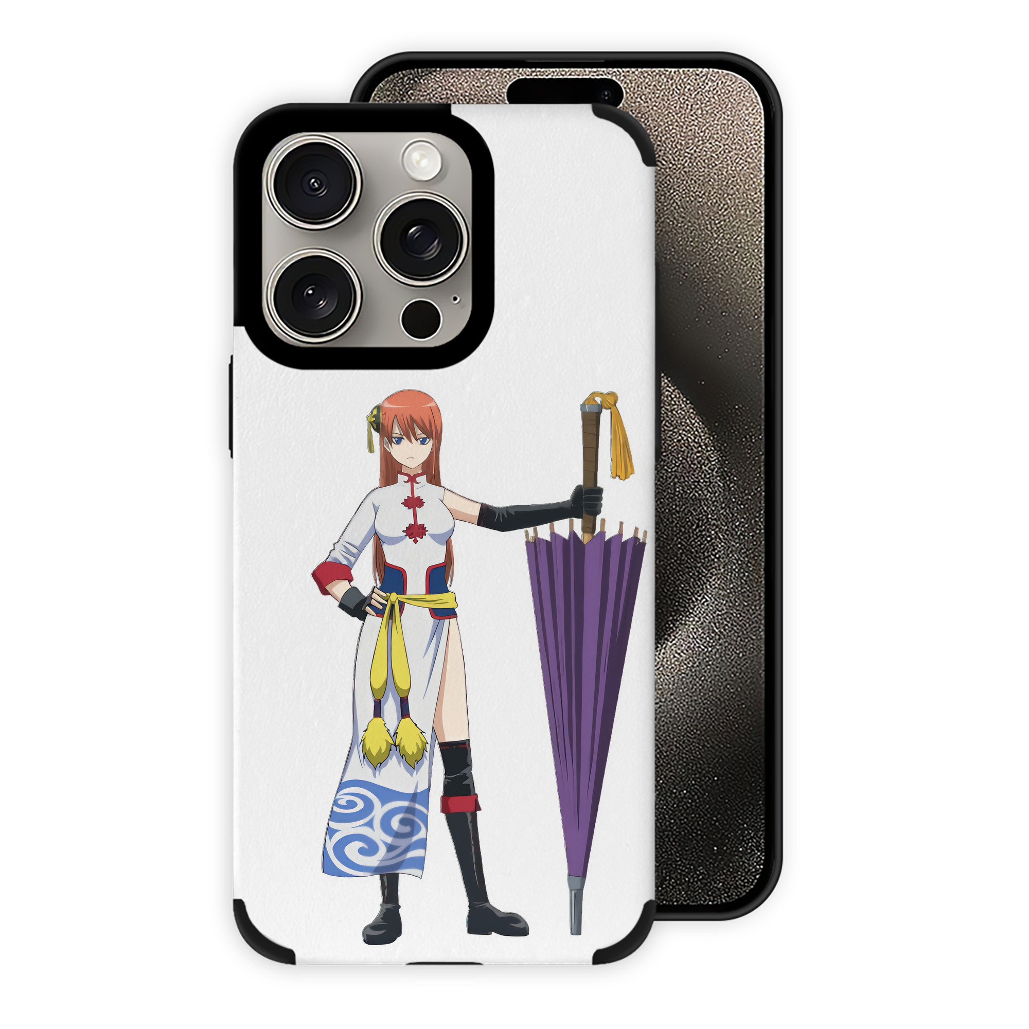（画像用） ぎんたま 坂田銀時（さかたぎんとき） 神楽 志村新八（しむら しんぱち） GINTAMA Sakata Gintoki Kagura Shimura Shinpachi 【iPhone15ProMax対応】 PUレザー スマホケース 耐衝撃＆黄変防止