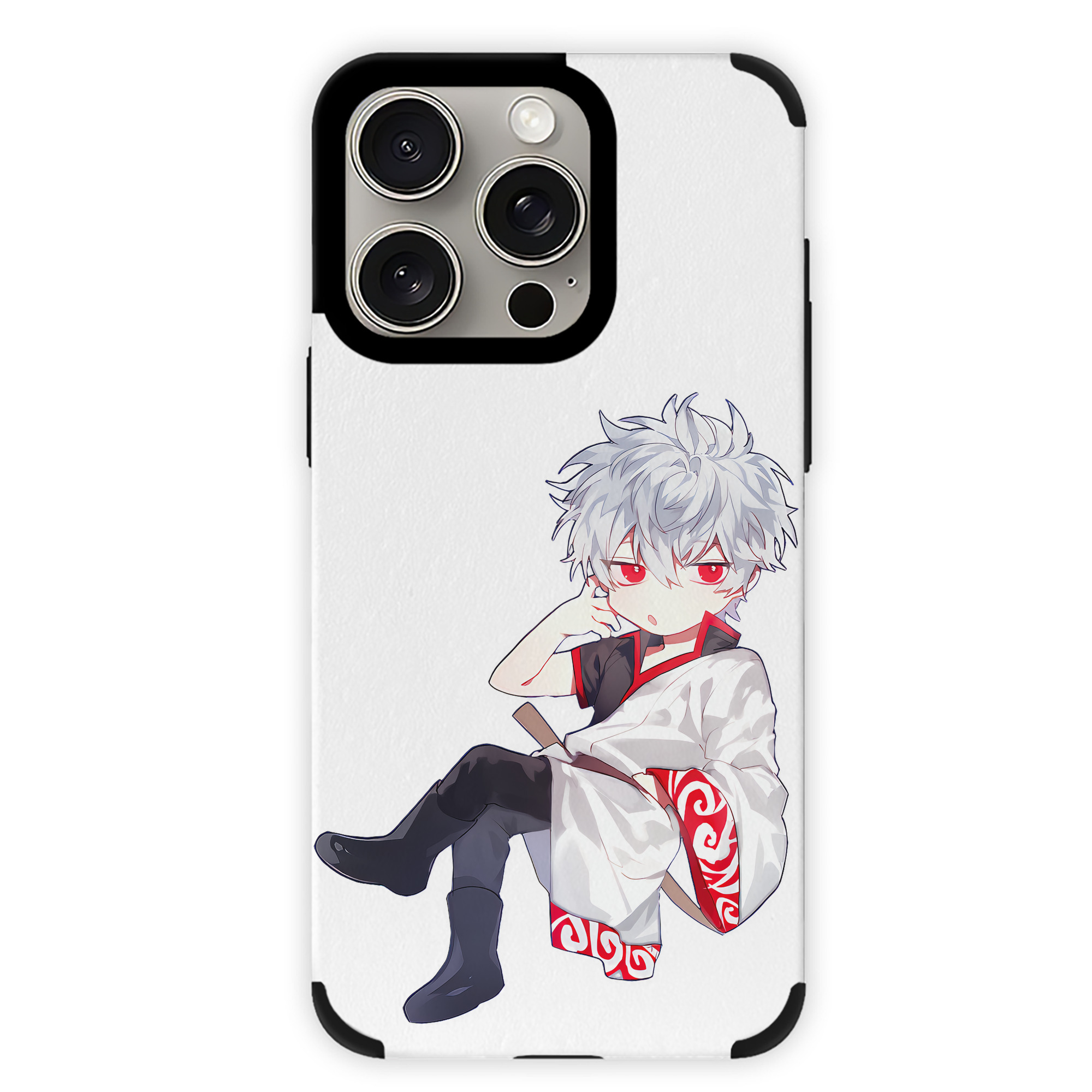 （画像用） ぎんたま 坂田銀時（さかたぎんとき） 神楽 志村新八（しむら しんぱち） GINTAMA Sakata Gintoki Kagura Shimura Shinpachi 【iPhone15ProMax対応】 PUレザー スマホケース 耐衝撃＆黄変防止