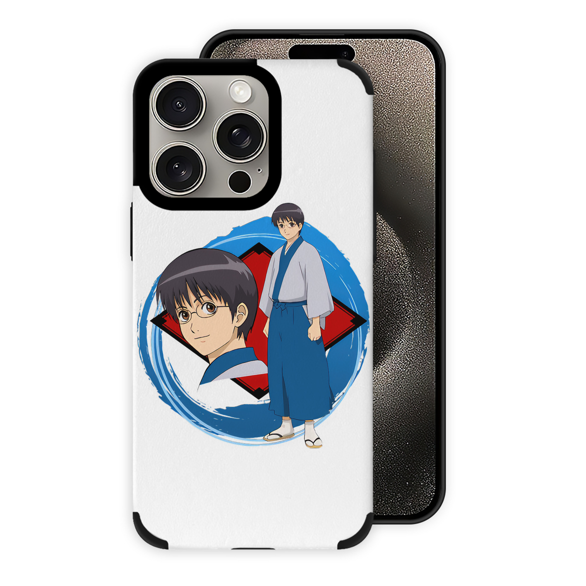 （画像用） ぎんたま 坂田銀時（さかたぎんとき） 神楽 志村新八（しむら しんぱち） GINTAMA Sakata Gintoki Kagura Shimura Shinpachi 【iPhone15ProMax対応】 PUレザー スマホケース 耐衝撃＆黄変防止
