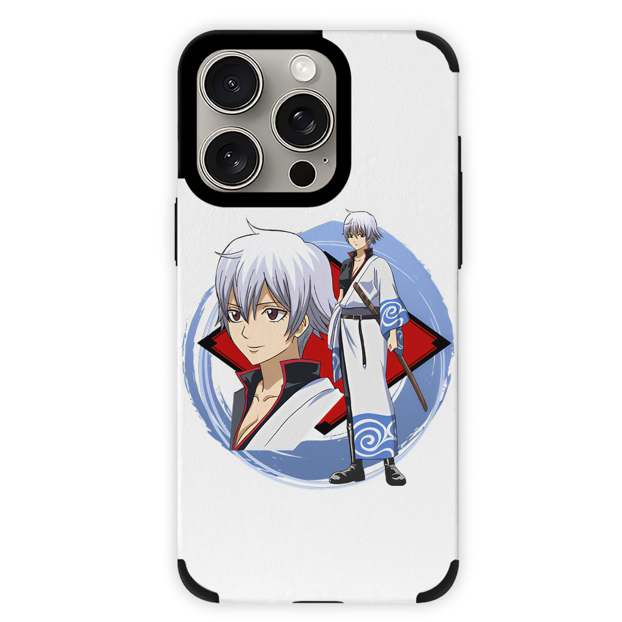 （画像用） ぎんたま 坂田銀時（さかたぎんとき） 神楽 志村新八（しむら しんぱち） GINTAMA Sakata Gintoki Kagura Shimura Shinpachi 【iPhone15ProMax対応】 PUレザー スマホケース 耐衝撃＆黄変防止