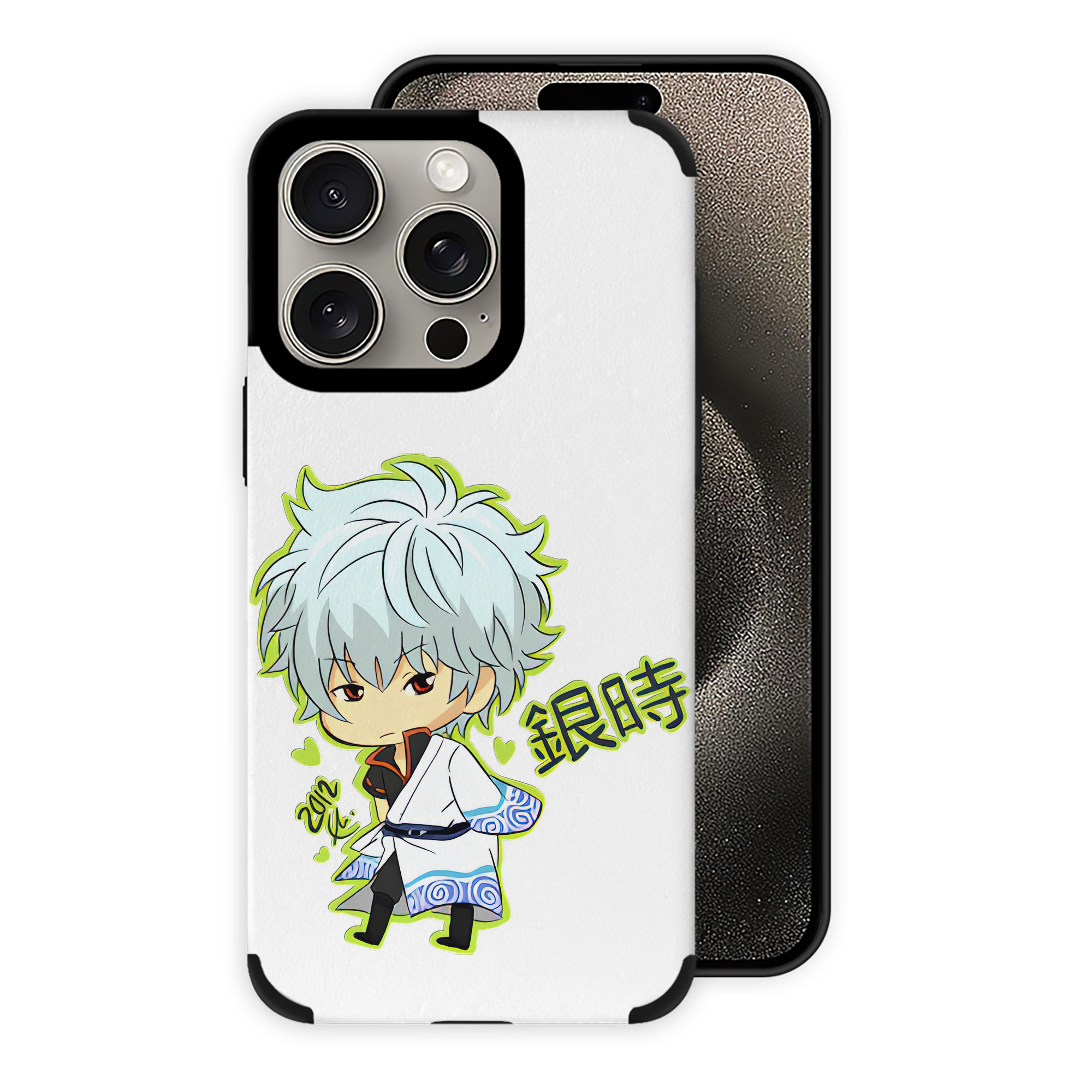 （画像用） ぎんたま 坂田銀時（さかたぎんとき） 神楽 志村新八（しむら しんぱち） GINTAMA Sakata Gintoki Kagura Shimura Shinpachi 【iPhone15ProMax対応】 PUレザー スマホケース 耐衝撃＆黄変防止
