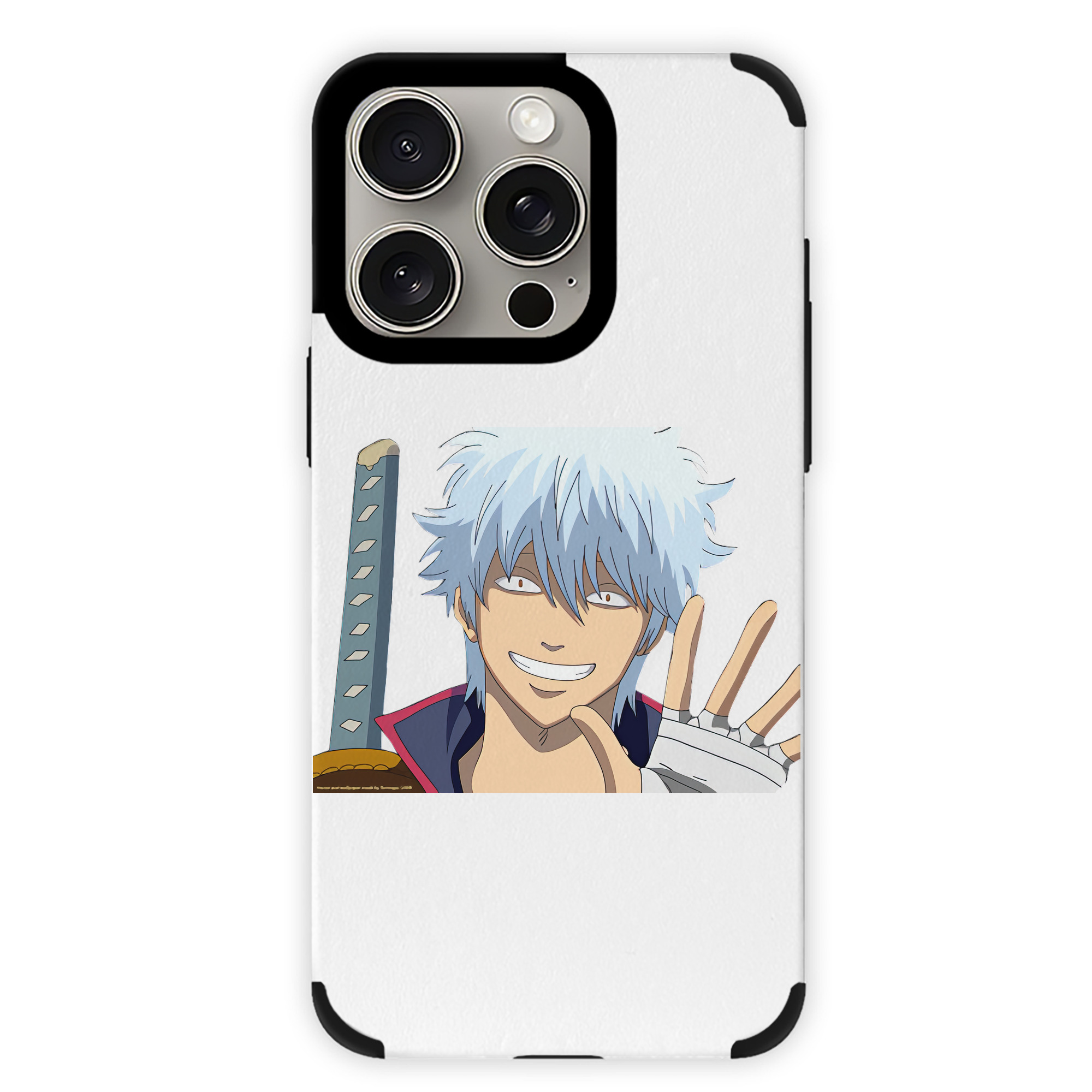 （画像用） ぎんたま 坂田銀時（さかたぎんとき） 神楽 志村新八（しむら しんぱち） GINTAMA Sakata Gintoki Kagura Shimura Shinpachi 【iPhone15ProMax対応】 PUレザー スマホケース 耐衝撃＆黄変防止
