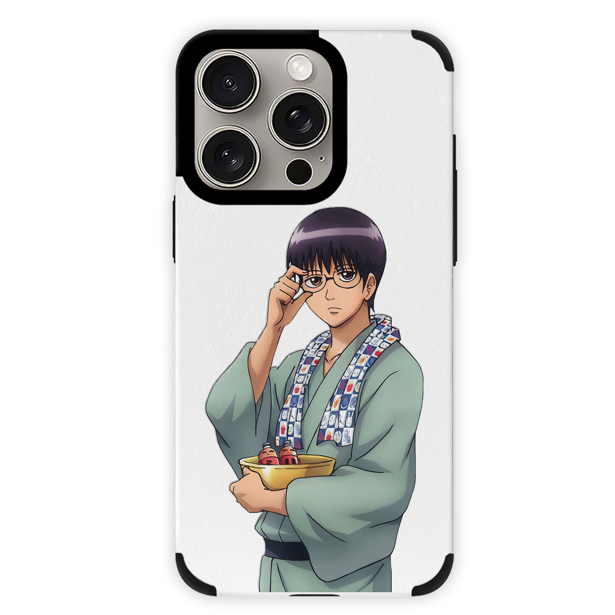 （画像用） ぎんたま 坂田銀時（さかたぎんとき） 神楽 志村新八（しむら しんぱち） GINTAMA Sakata Gintoki Kagura Shimura Shinpachi 【iPhone15ProMax対応】 PUレザー スマホケース 耐衝撃＆黄変防止