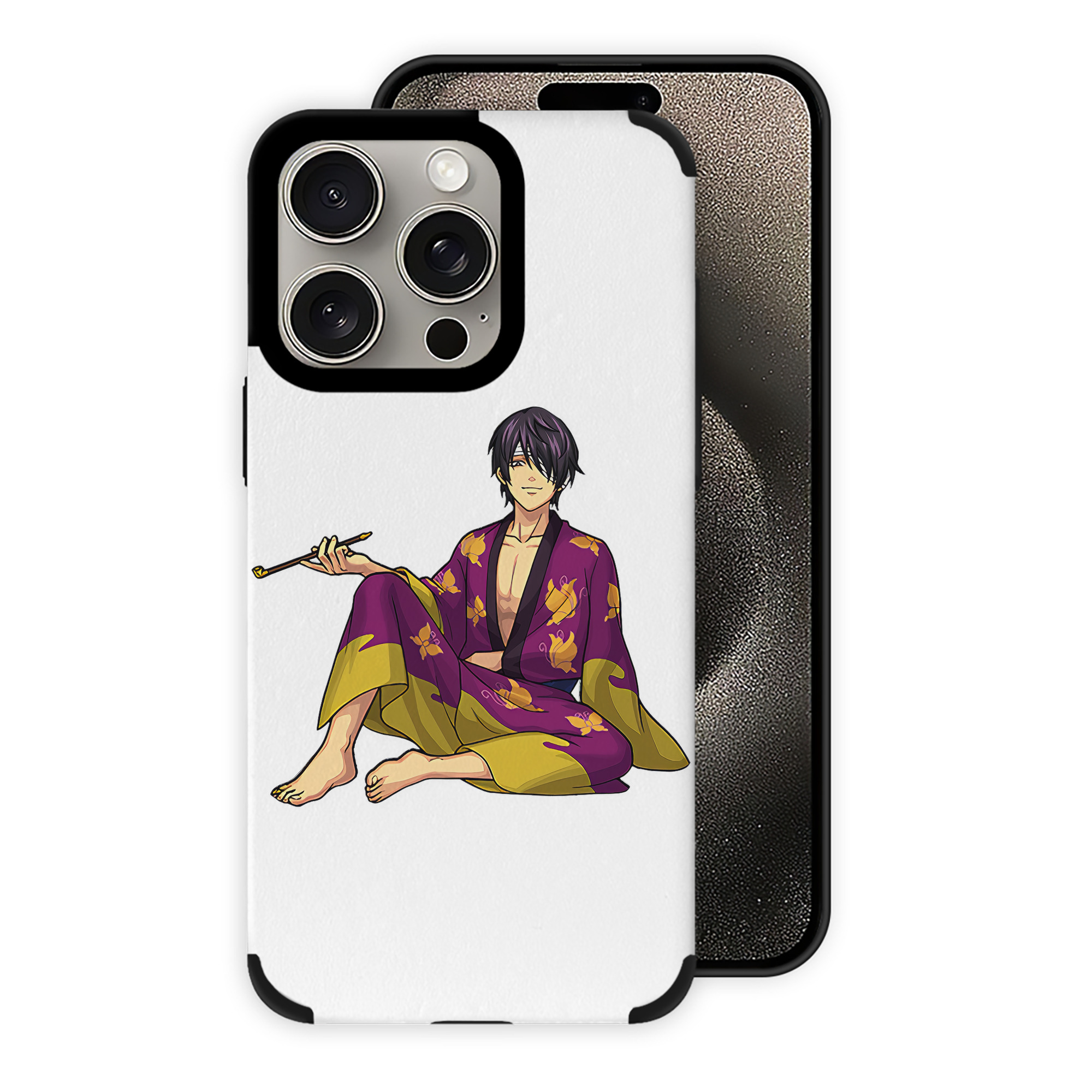 （画像用） ぎんたま 坂田銀時（さかたぎんとき） 神楽 志村新八（しむら しんぱち） GINTAMA Sakata Gintoki Kagura Shimura Shinpachi 【iPhone15ProMax対応】 PUレザー スマホケース 耐衝撃＆黄変防止