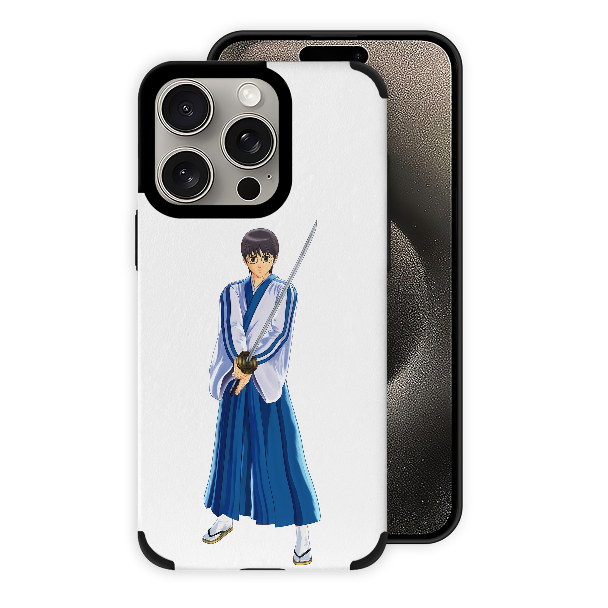 （画像用） ぎんたま 坂田銀時（さかたぎんとき） 神楽 志村新八（しむら しんぱち） GINTAMA Sakata Gintoki Kagura Shimura Shinpachi 【iPhone15ProMax対応】 PUレザー スマホケース 耐衝撃＆黄変防止
