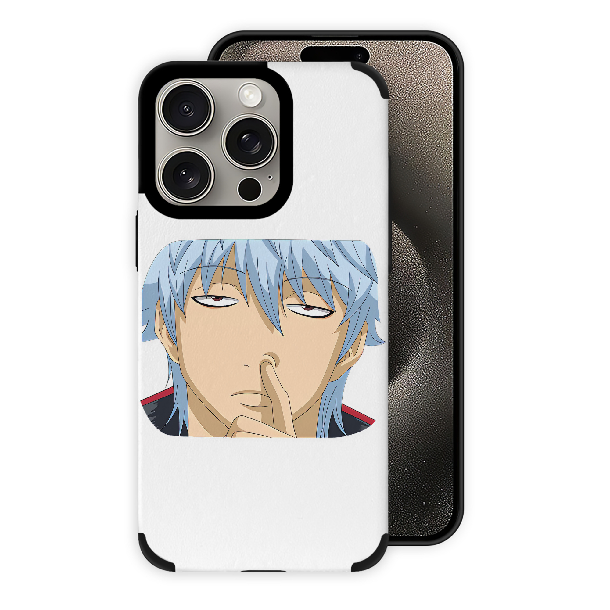 （画像用） ぎんたま 坂田銀時（さかたぎんとき） 神楽 志村新八（しむら しんぱち） GINTAMA Sakata Gintoki Kagura Shimura Shinpachi 【iPhone15ProMax対応】 PUレザー スマホケース 耐衝撃＆黄変防止