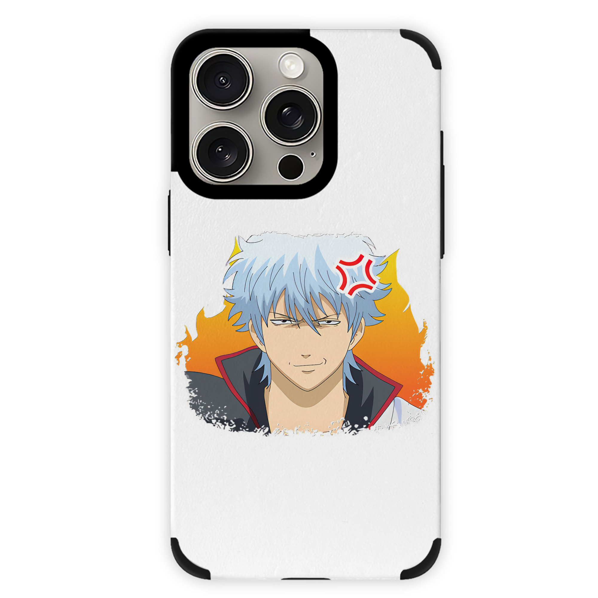 （画像用） ぎんたま 坂田銀時（さかたぎんとき） 神楽 志村新八（しむら しんぱち） GINTAMA Sakata Gintoki Kagura Shimura Shinpachi 【iPhone15ProMax対応】 PUレザー スマホケース 耐衝撃＆黄変防止
