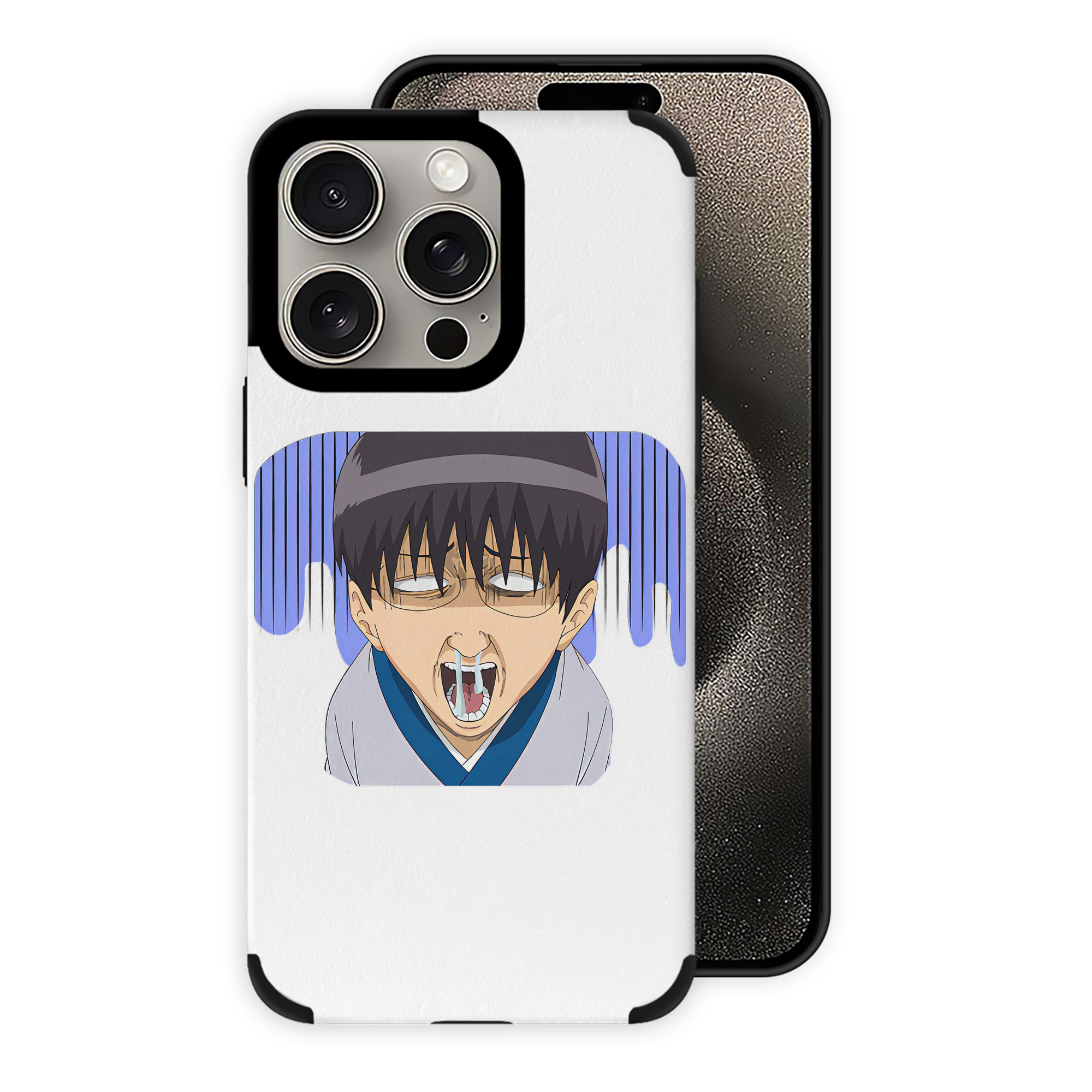 （画像用） ぎんたま 坂田銀時（さかたぎんとき） 神楽 志村新八（しむら しんぱち） GINTAMA Sakata Gintoki Kagura Shimura Shinpachi 【iPhone15ProMax対応】 PUレザー スマホケース 耐衝撃＆黄変防止