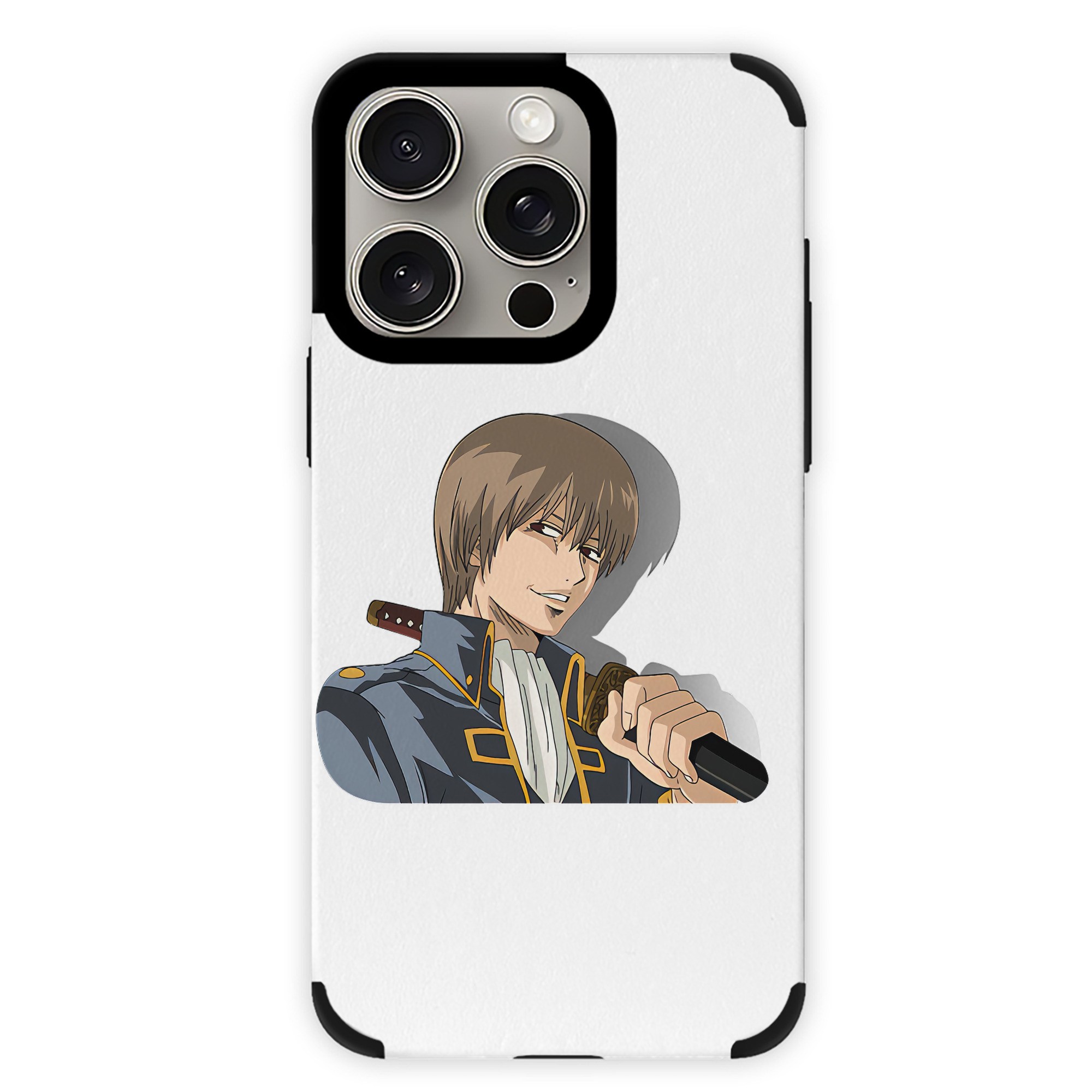 （画像用） ぎんたま 坂田銀時（さかたぎんとき） 神楽 志村新八（しむら しんぱち） GINTAMA Sakata Gintoki Kagura Shimura Shinpachi 【iPhone15ProMax対応】 PUレザー スマホケース 耐衝撃＆黄変防止