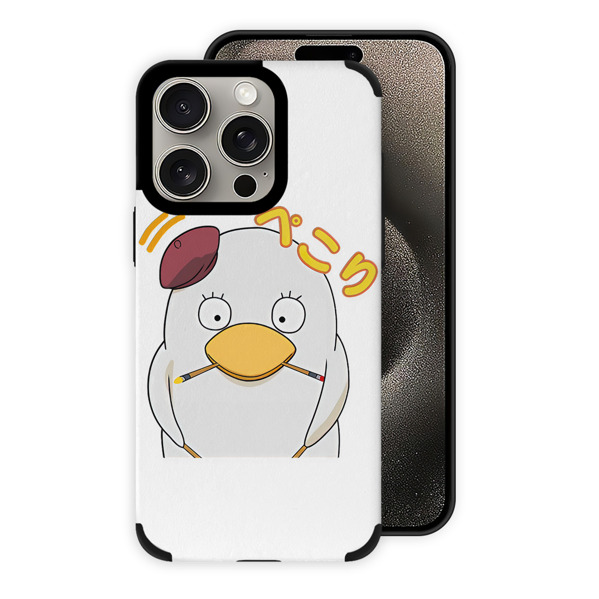 （画像用） ぎんたま 坂田銀時（さかたぎんとき） 神楽 志村新八（しむら しんぱち） GINTAMA Sakata Gintoki Kagura Shimura Shinpachi 【iPhone15ProMax対応】 PUレザー スマホケース 耐衝撃＆黄変防止