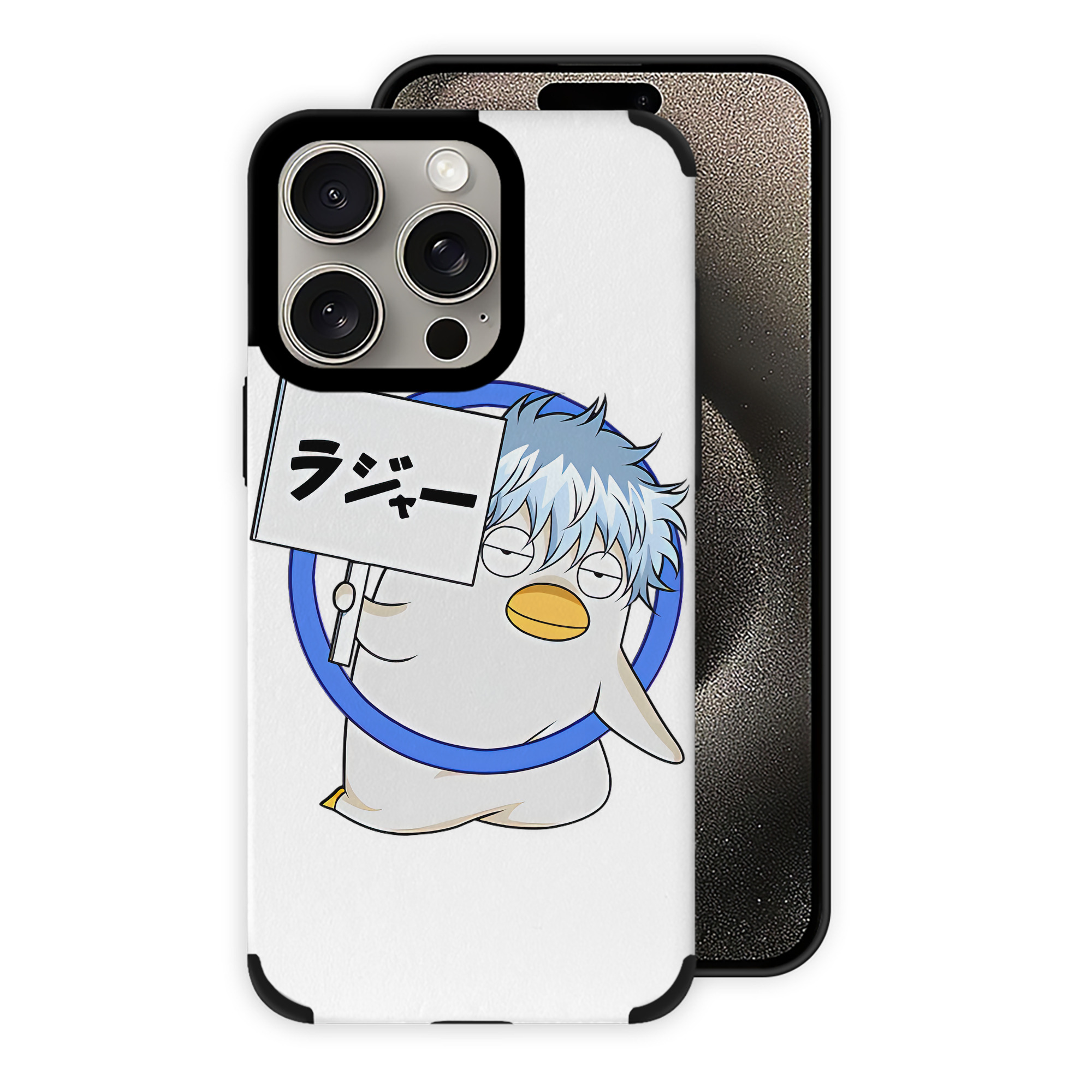 （画像用） ぎんたま 坂田銀時（さかたぎんとき） 神楽 志村新八（しむら しんぱち） GINTAMA Sakata Gintoki Kagura Shimura Shinpachi 【iPhone15ProMax対応】 PUレザー スマホケース 耐衝撃＆黄変防止