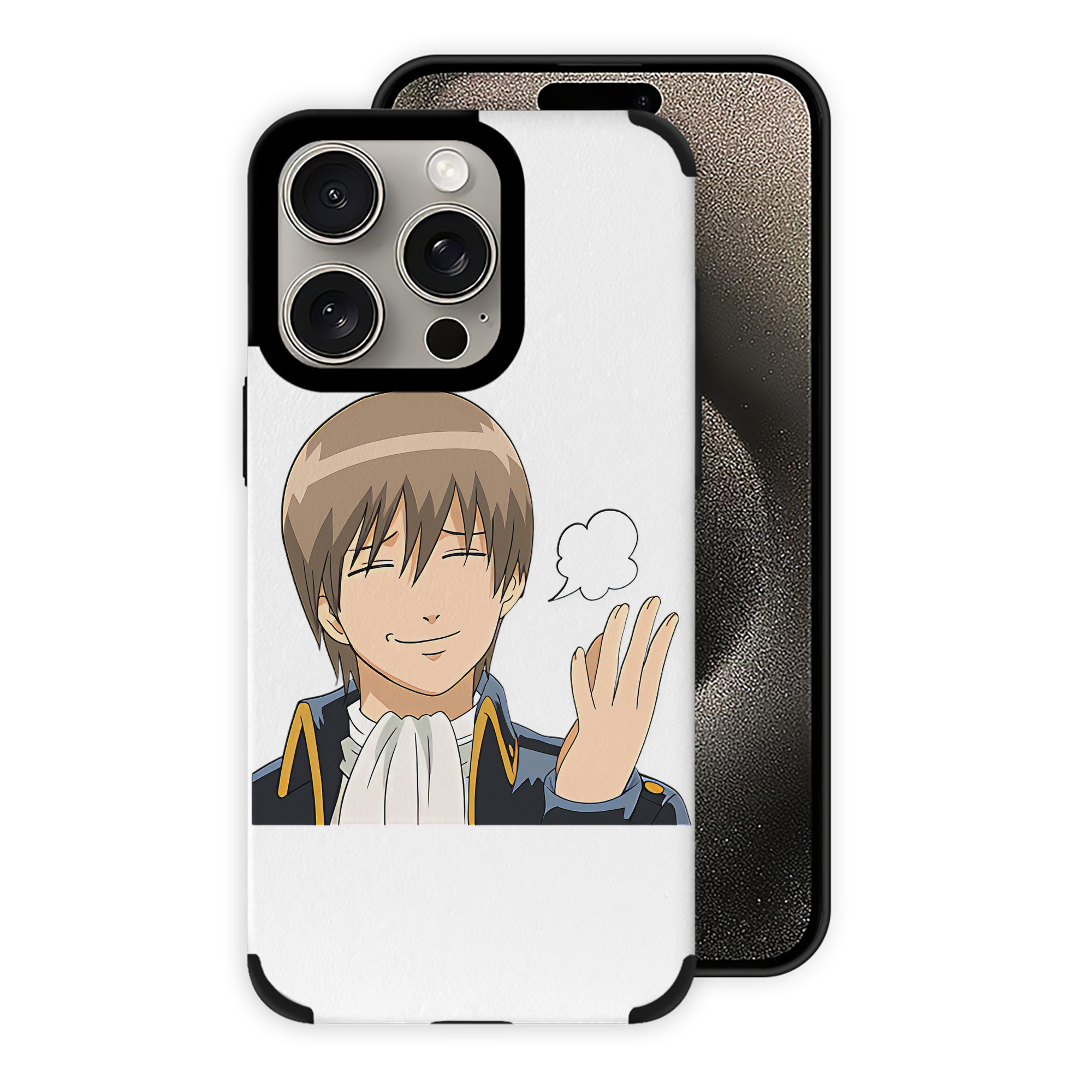 （画像用） ぎんたま 坂田銀時（さかたぎんとき） 神楽 志村新八（しむら しんぱち） GINTAMA Sakata Gintoki Kagura Shimura Shinpachi 【iPhone15ProMax対応】 PUレザー スマホケース 耐衝撃＆黄変防止