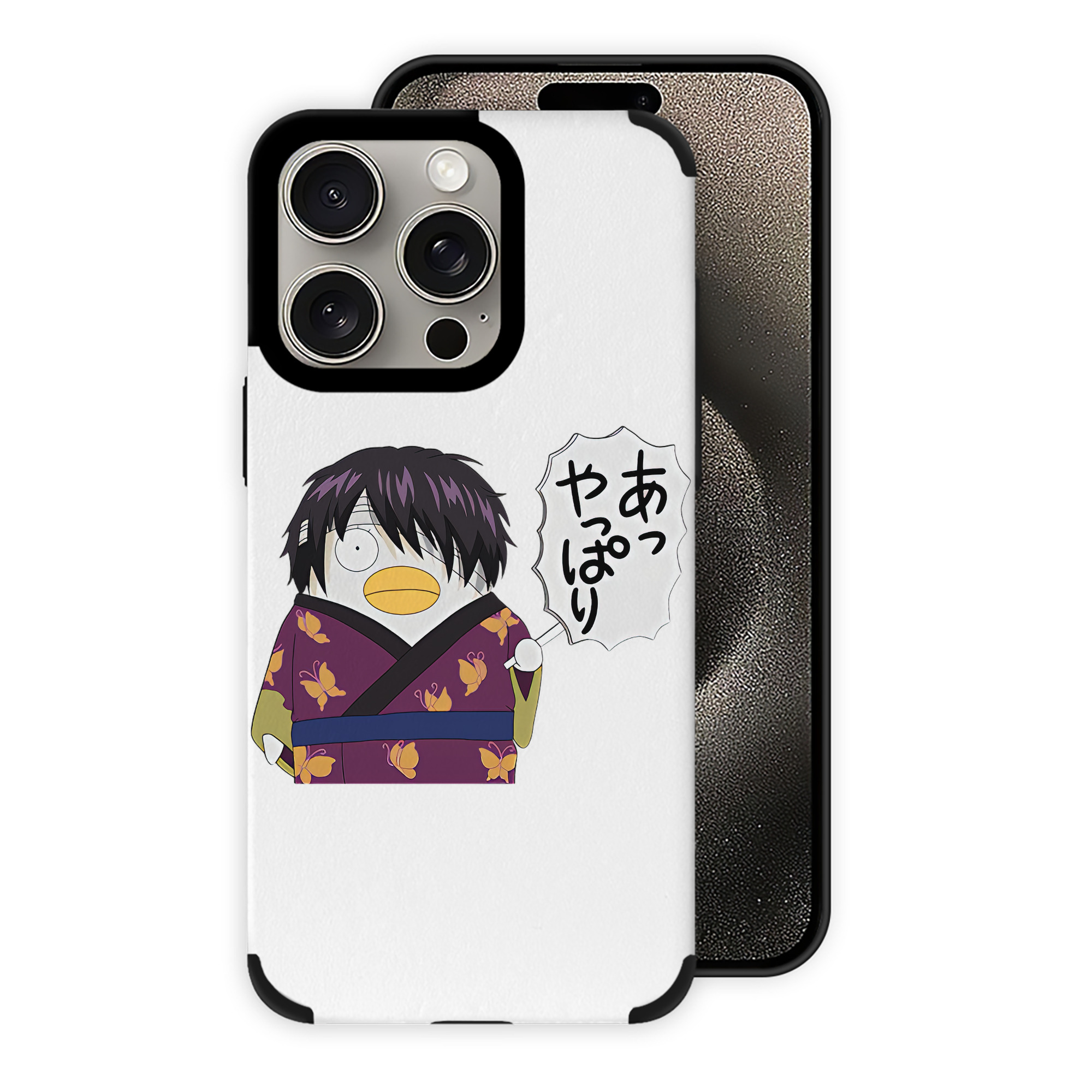 （画像用） ぎんたま 坂田銀時（さかたぎんとき） 神楽 志村新八（しむら しんぱち） GINTAMA Sakata Gintoki Kagura Shimura Shinpachi 【iPhone15ProMax対応】 PUレザー スマホケース 耐衝撃＆黄変防止