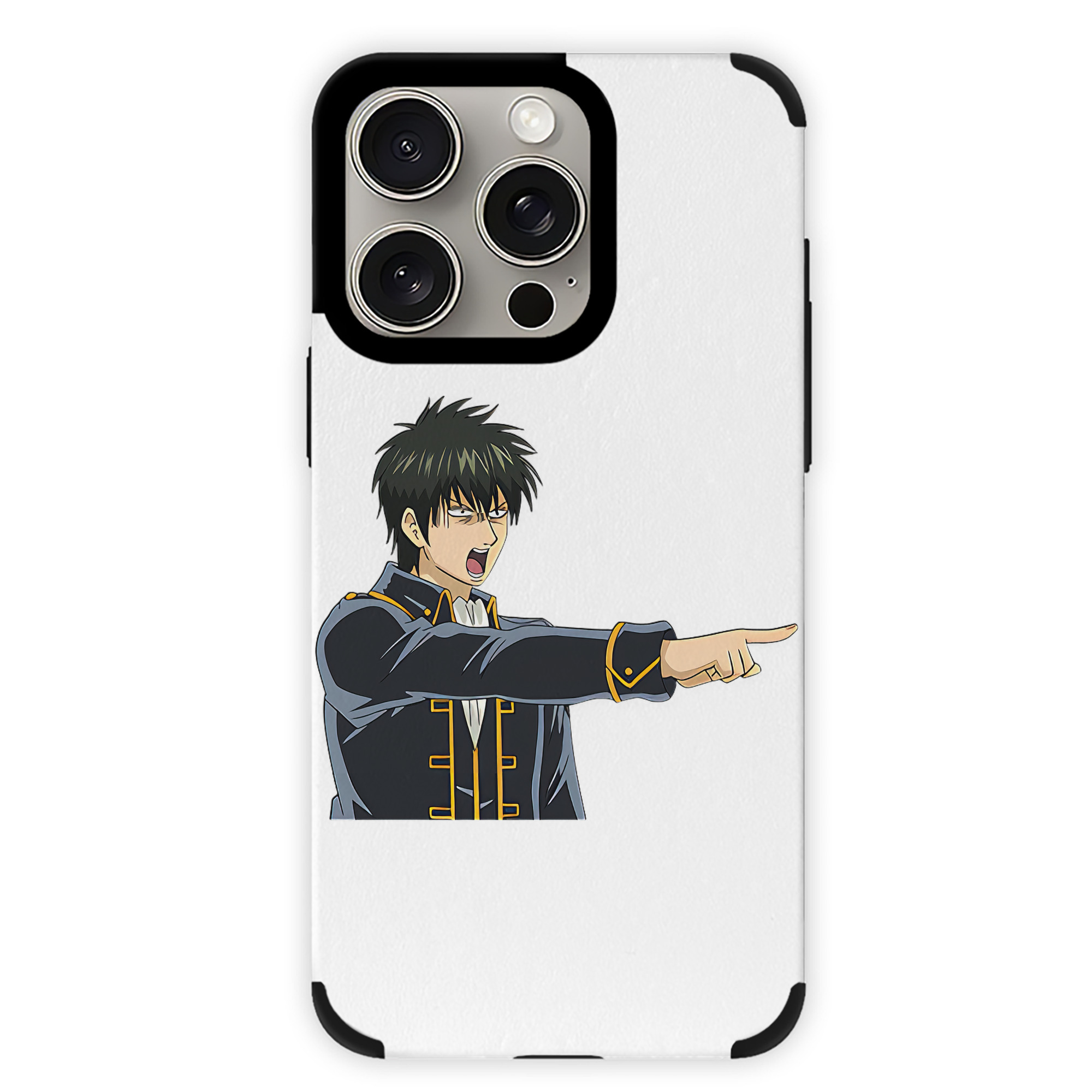 （画像用） ぎんたま 坂田銀時（さかたぎんとき） 神楽 志村新八（しむら しんぱち） GINTAMA Sakata Gintoki Kagura Shimura Shinpachi 【iPhone15ProMax対応】 PUレザー スマホケース 耐衝撃＆黄変防止