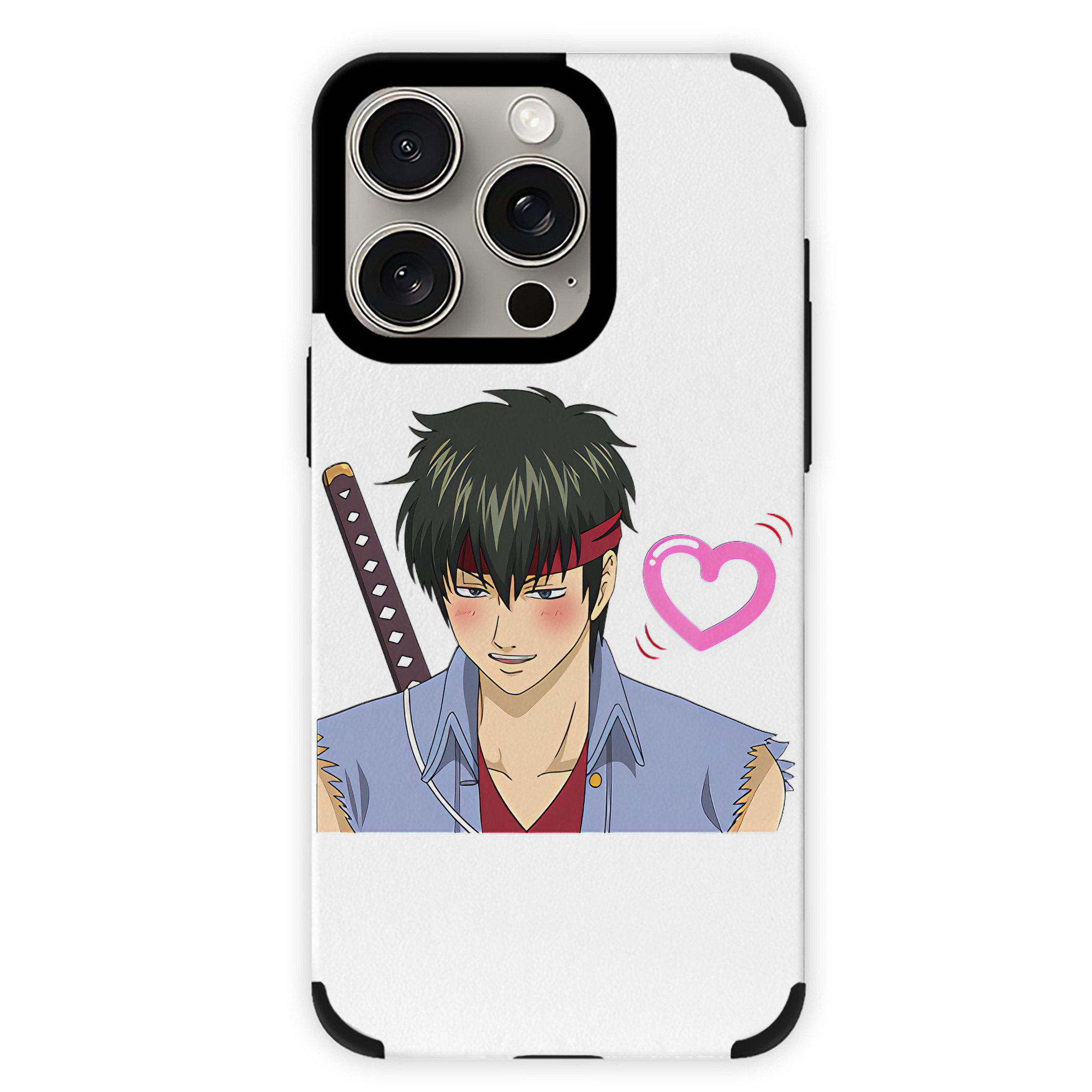 （画像用） ぎんたま 坂田銀時（さかたぎんとき） 神楽 志村新八（しむら しんぱち） GINTAMA Sakata Gintoki Kagura Shimura Shinpachi 【iPhone15ProMax対応】 PUレザー スマホケース 耐衝撃＆黄変防止