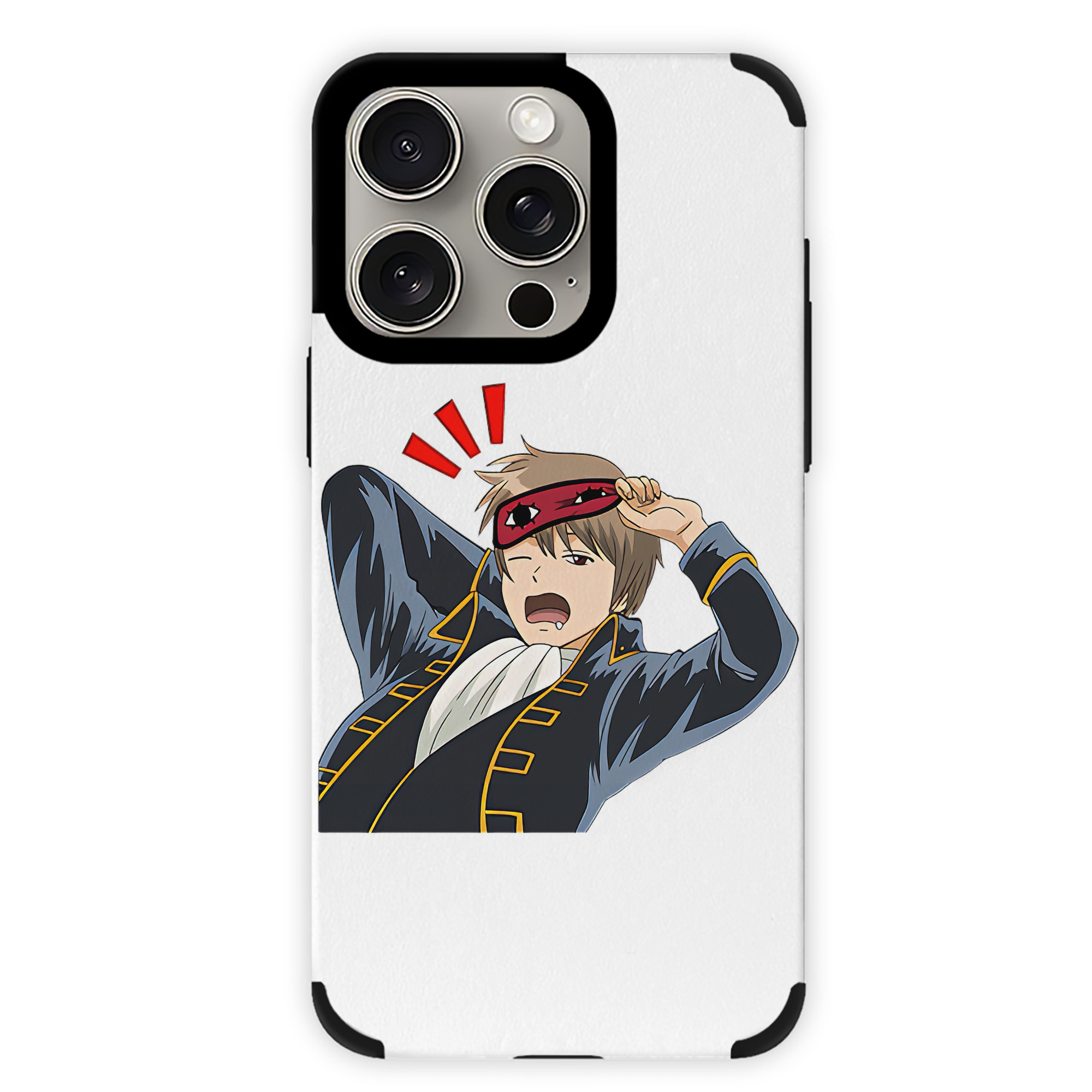 （画像用） ぎんたま 坂田銀時（さかたぎんとき） 神楽 志村新八（しむら しんぱち） GINTAMA Sakata Gintoki Kagura Shimura Shinpachi 【iPhone15ProMax対応】 PUレザー スマホケース 耐衝撃＆黄変防止