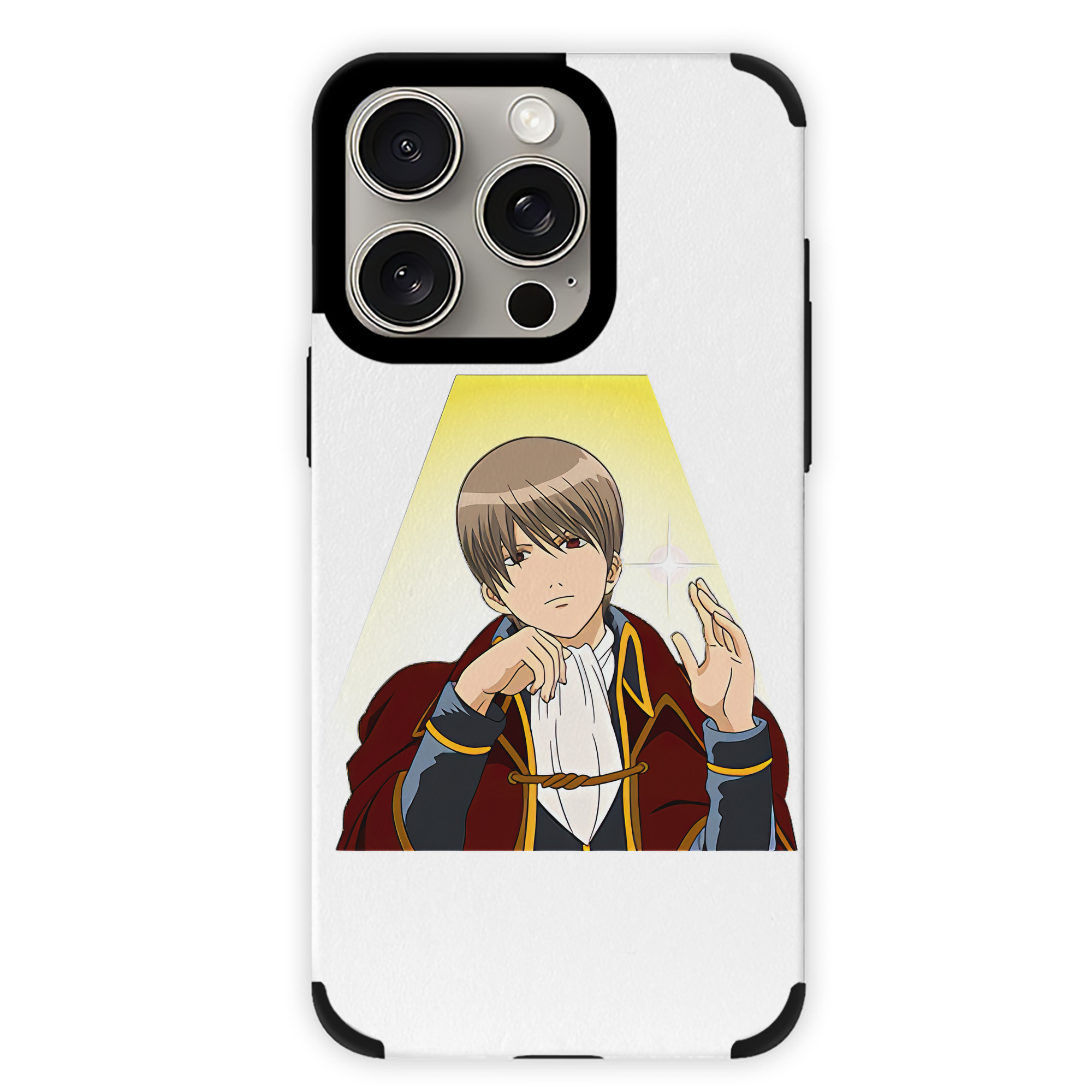（画像用） ぎんたま 坂田銀時（さかたぎんとき） 神楽 志村新八（しむら しんぱち） GINTAMA Sakata Gintoki Kagura Shimura Shinpachi 【iPhone15ProMax対応】 PUレザー スマホケース 耐衝撃＆黄変防止