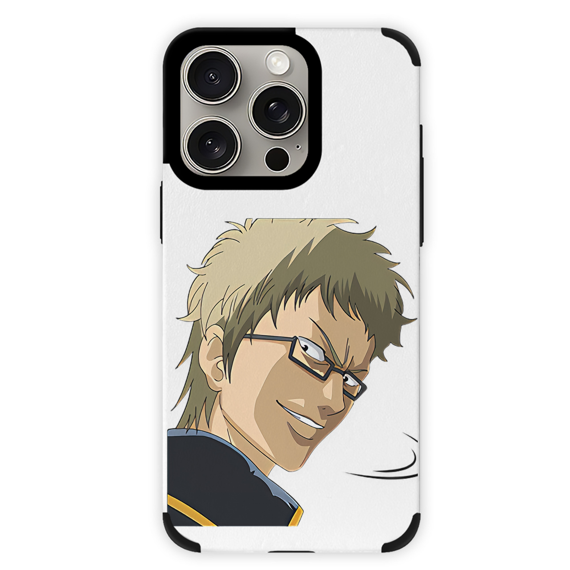 （画像用） ぎんたま 坂田銀時（さかたぎんとき） 神楽 志村新八（しむら しんぱち） GINTAMA Sakata Gintoki Kagura Shimura Shinpachi 【iPhone15ProMax対応】 PUレザー スマホケース 耐衝撃＆黄変防止