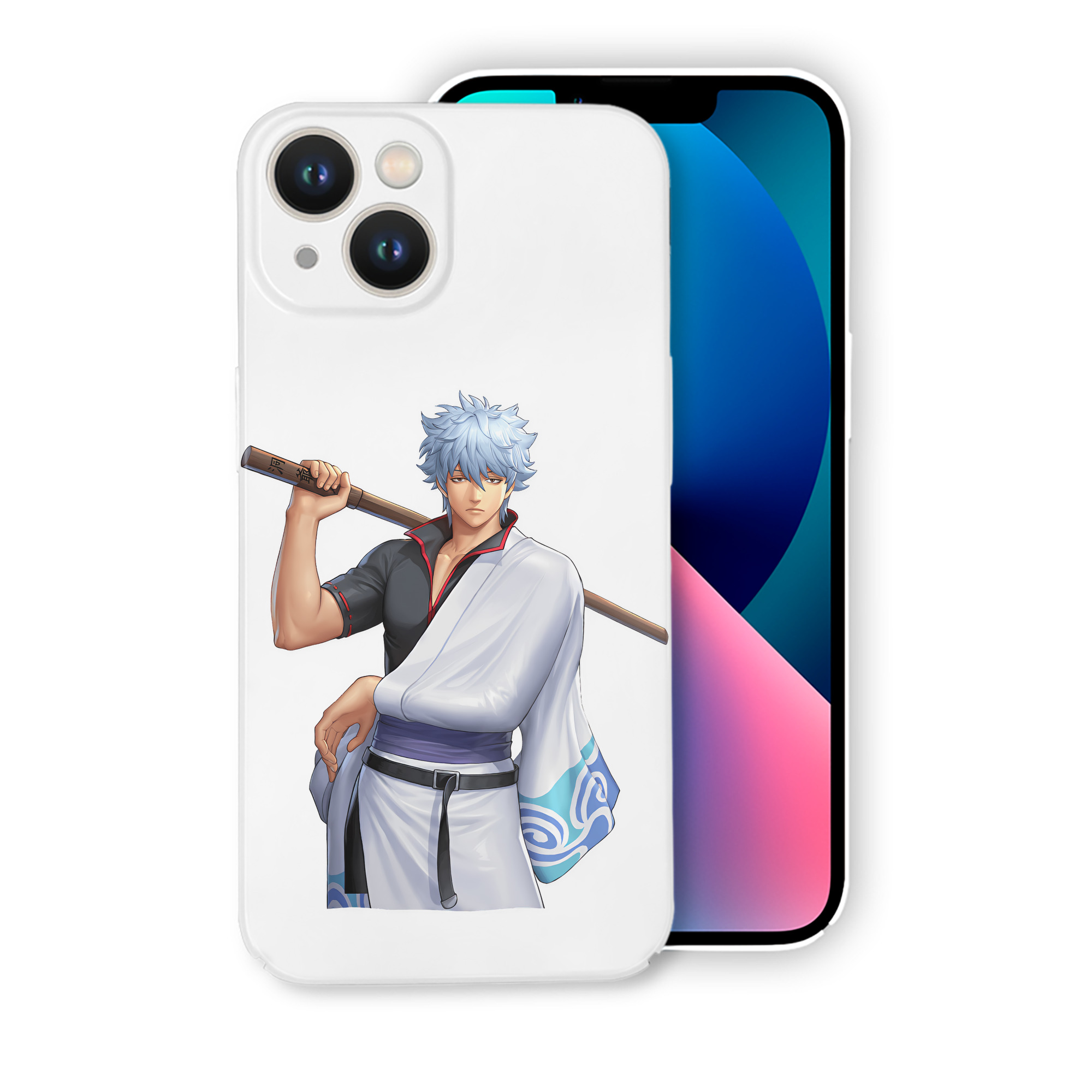 （画像用） ぎんたま 坂田銀時（さかたぎんとき） 神楽 志村新八（しむら しんぱち） GINTAMA Sakata Gintoki Kagura Shimura Shinpachi 【iPhone 14シリーズ対応】ハードケース