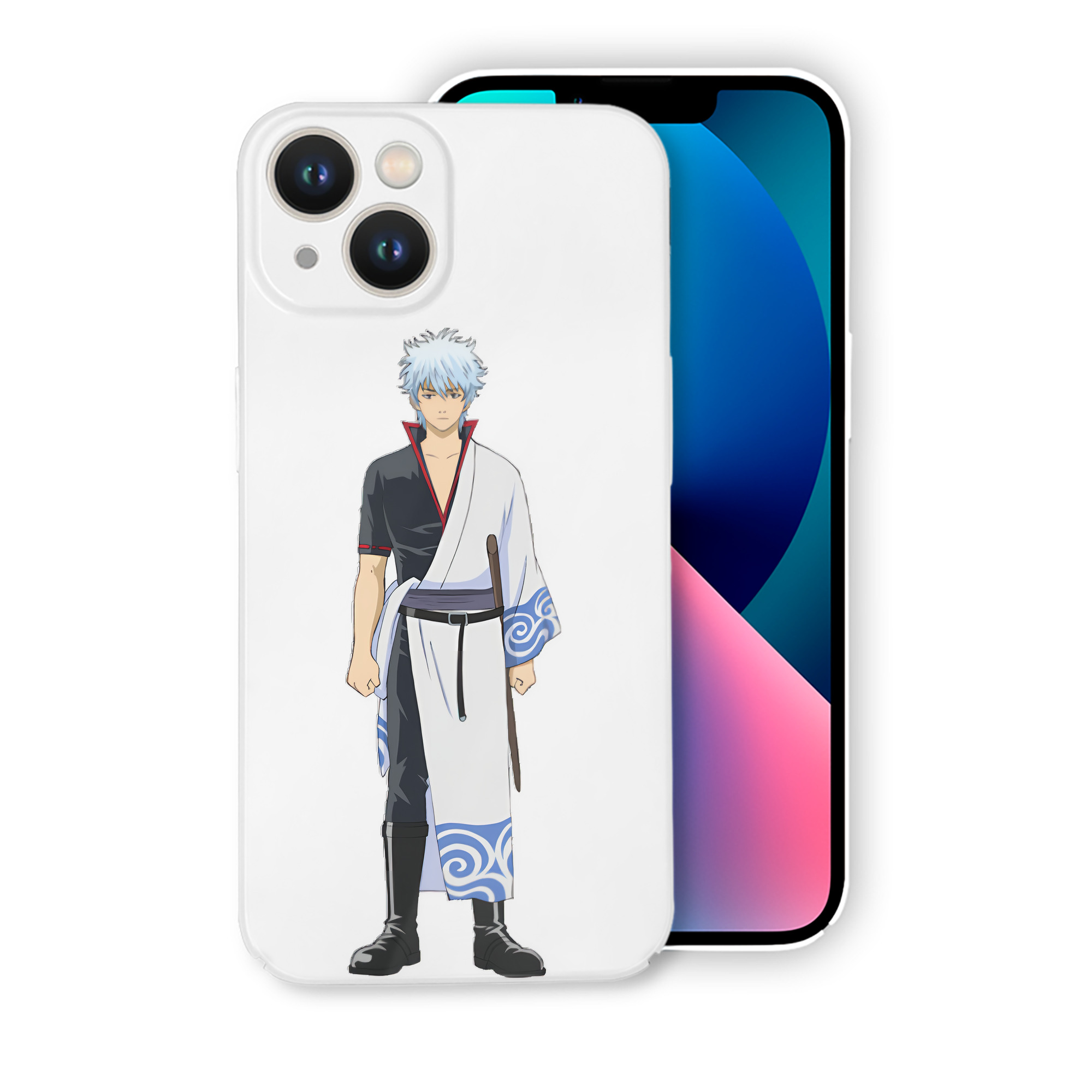 （画像用） ぎんたま 坂田銀時（さかたぎんとき） 神楽 志村新八（しむら しんぱち） GINTAMA Sakata Gintoki Kagura Shimura Shinpachi 【iPhone 14シリーズ対応】ハードケース