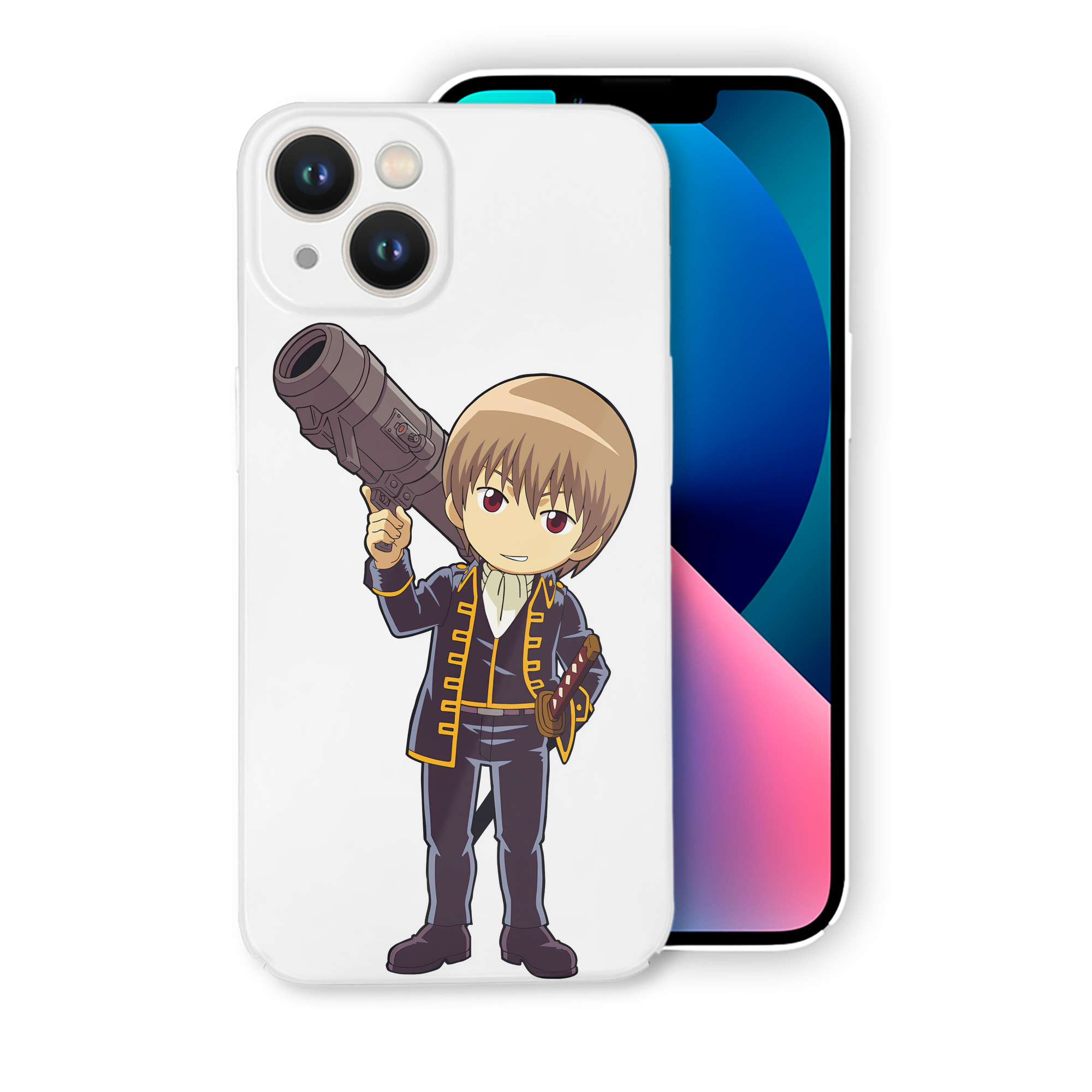 （画像用） ぎんたま 坂田銀時（さかたぎんとき） 神楽 志村新八（しむら しんぱち） GINTAMA Sakata Gintoki Kagura Shimura Shinpachi 【iPhone 14シリーズ対応】ハードケース