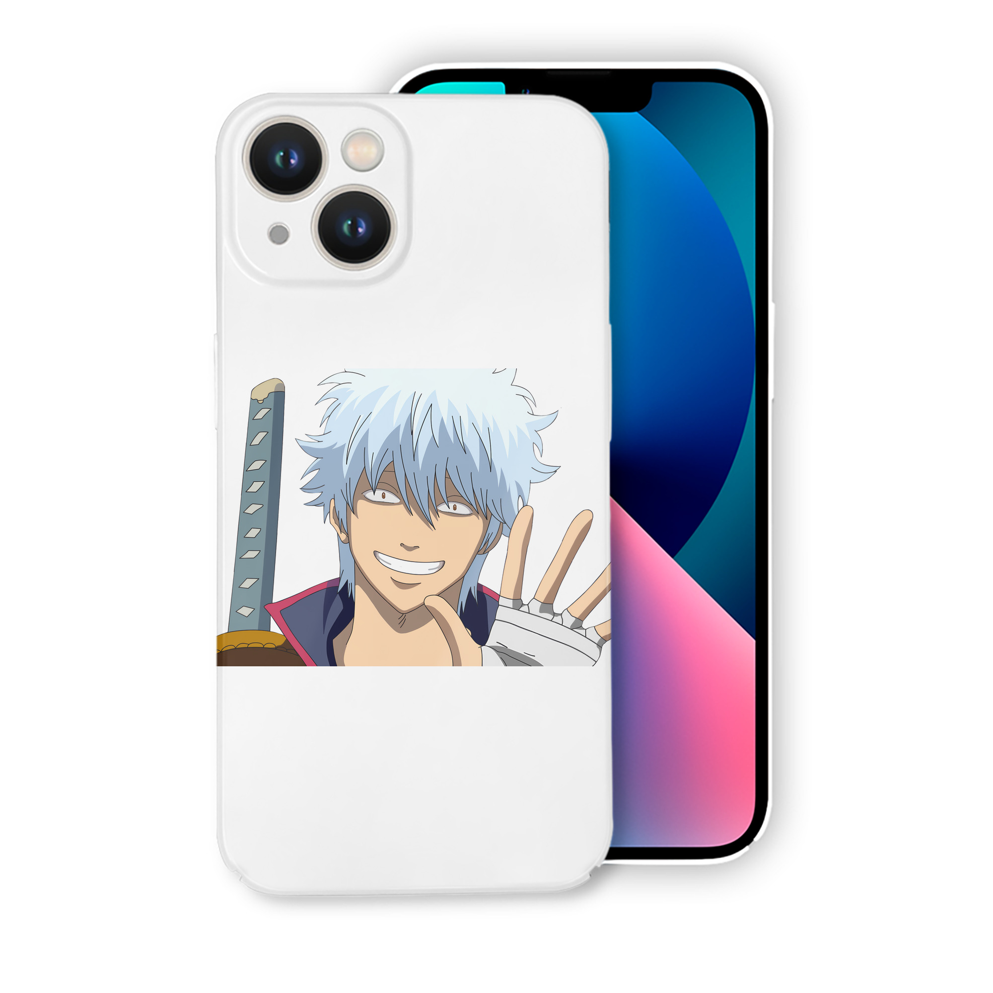 （画像用） ぎんたま 坂田銀時（さかたぎんとき） 神楽 志村新八（しむら しんぱち） GINTAMA Sakata Gintoki Kagura Shimura Shinpachi 【iPhone 14シリーズ対応】ハードケース