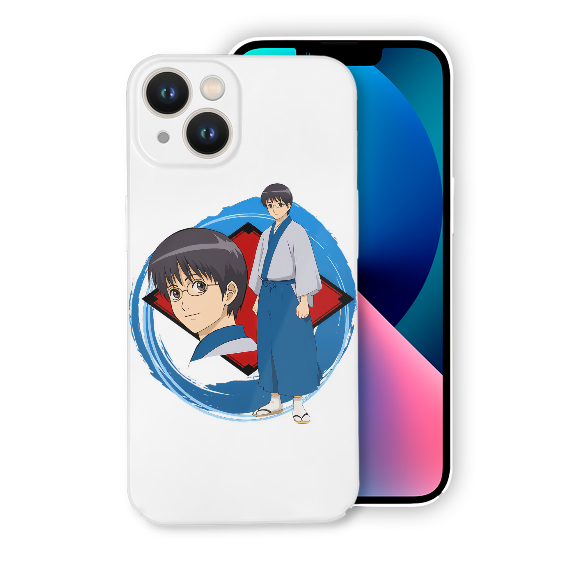（画像用） ぎんたま 坂田銀時（さかたぎんとき） 神楽 志村新八（しむら しんぱち） GINTAMA Sakata Gintoki Kagura Shimura Shinpachi 【iPhone 14シリーズ対応】ハードケース