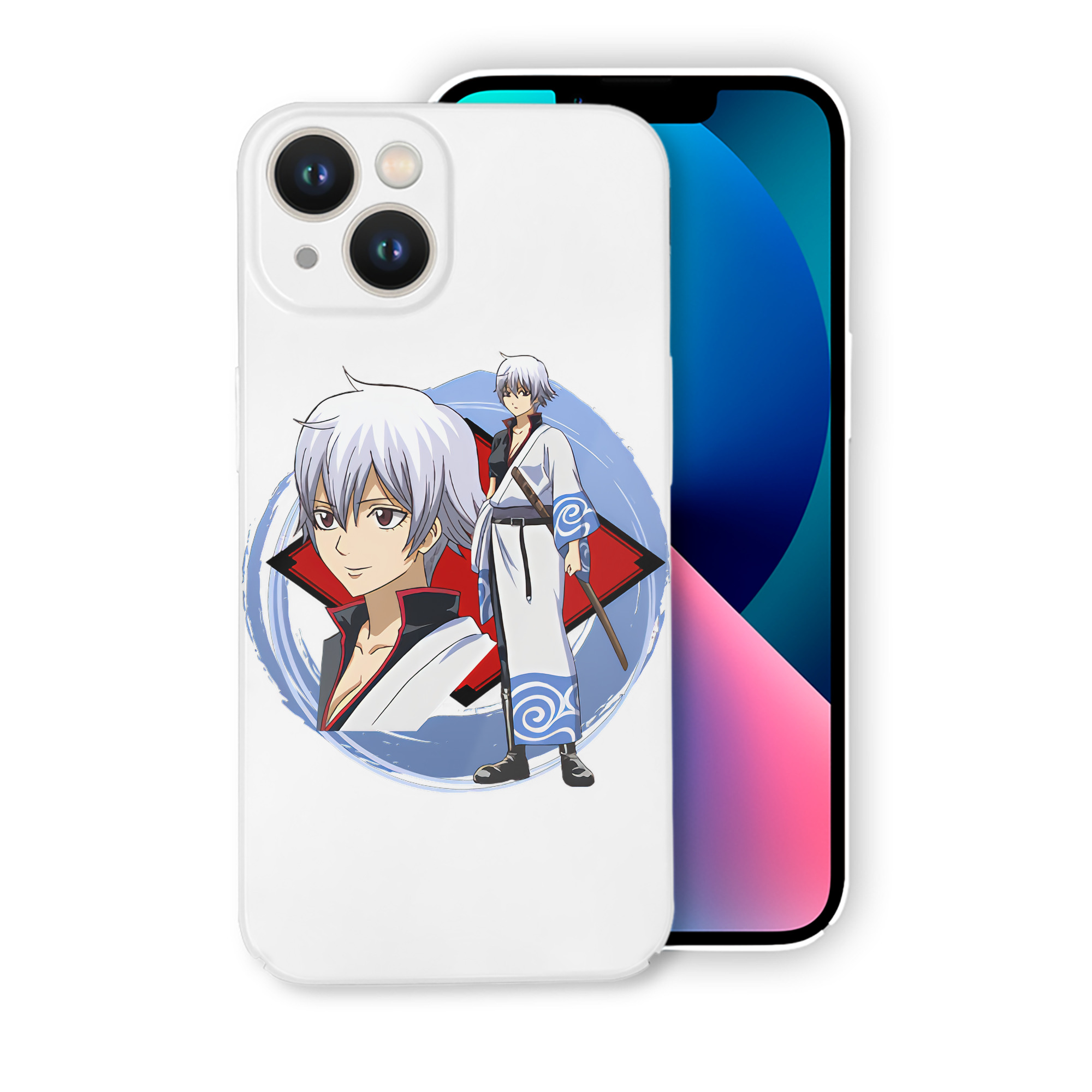 （画像用） ぎんたま 坂田銀時（さかたぎんとき） 神楽 志村新八（しむら しんぱち） GINTAMA Sakata Gintoki Kagura Shimura Shinpachi 【iPhone 14シリーズ対応】ハードケース