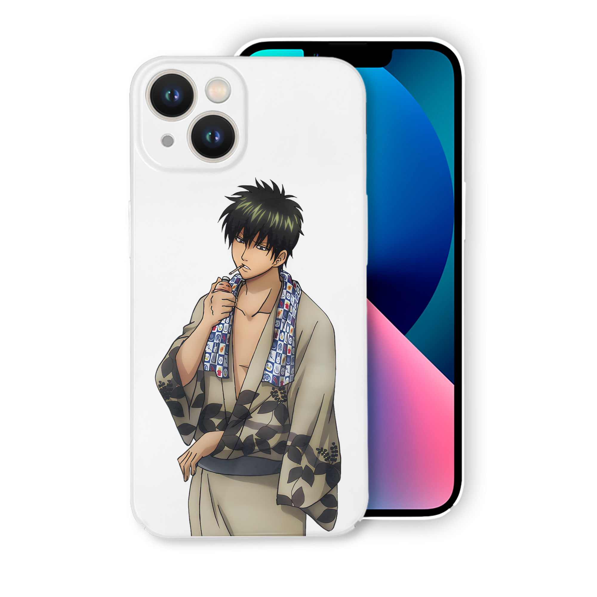 （画像用） ぎんたま 坂田銀時（さかたぎんとき） 神楽 志村新八（しむら しんぱち） GINTAMA Sakata Gintoki Kagura Shimura Shinpachi 【iPhone 14シリーズ対応】ハードケース
