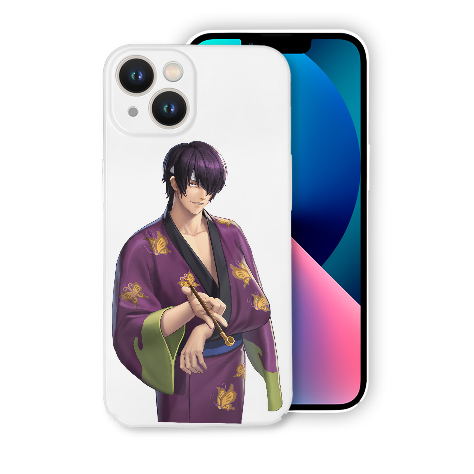 （画像用） ぎんたま 坂田銀時（さかたぎんとき） 神楽 志村新八（しむら しんぱち） GINTAMA Sakata Gintoki Kagura Shimura Shinpachi 【iPhone 14シリーズ対応】ハードケース