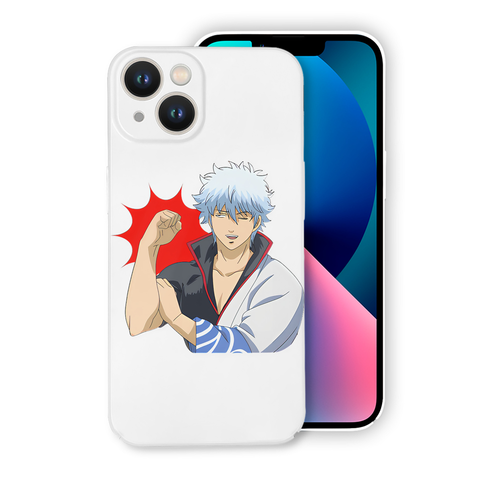 （画像用） ぎんたま 坂田銀時（さかたぎんとき） 神楽 志村新八（しむら しんぱち） GINTAMA Sakata Gintoki Kagura Shimura Shinpachi 【iPhone 14シリーズ対応】ハードケース