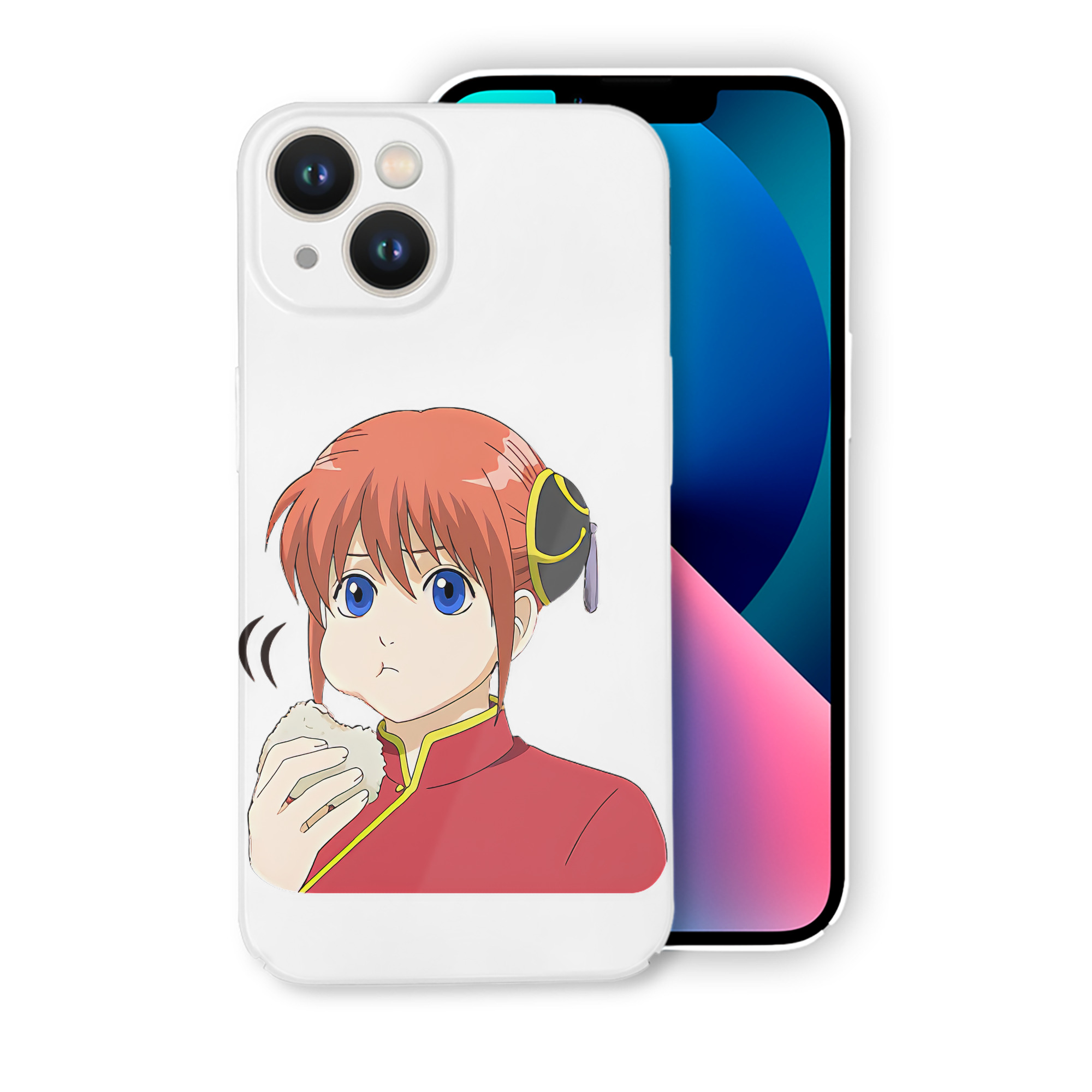 （画像用） ぎんたま 坂田銀時（さかたぎんとき） 神楽 志村新八（しむら しんぱち） GINTAMA Sakata Gintoki Kagura Shimura Shinpachi 【iPhone 14シリーズ対応】ハードケース