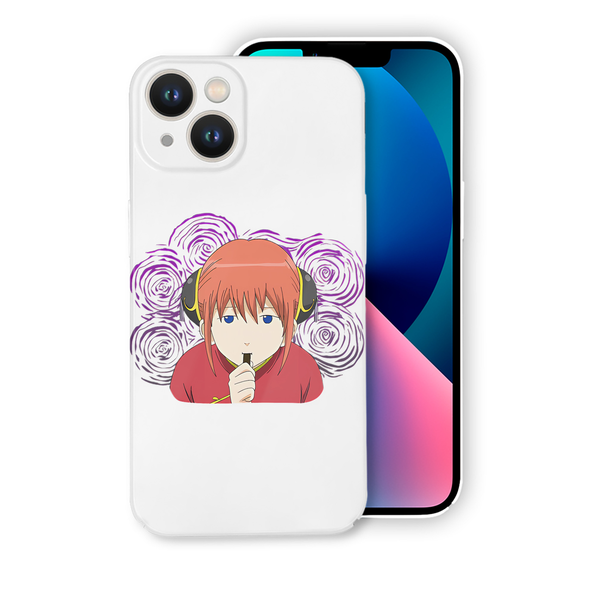 （画像用） ぎんたま 坂田銀時（さかたぎんとき） 神楽 志村新八（しむら しんぱち） GINTAMA Sakata Gintoki Kagura Shimura Shinpachi 【iPhone 14シリーズ対応】ハードケース