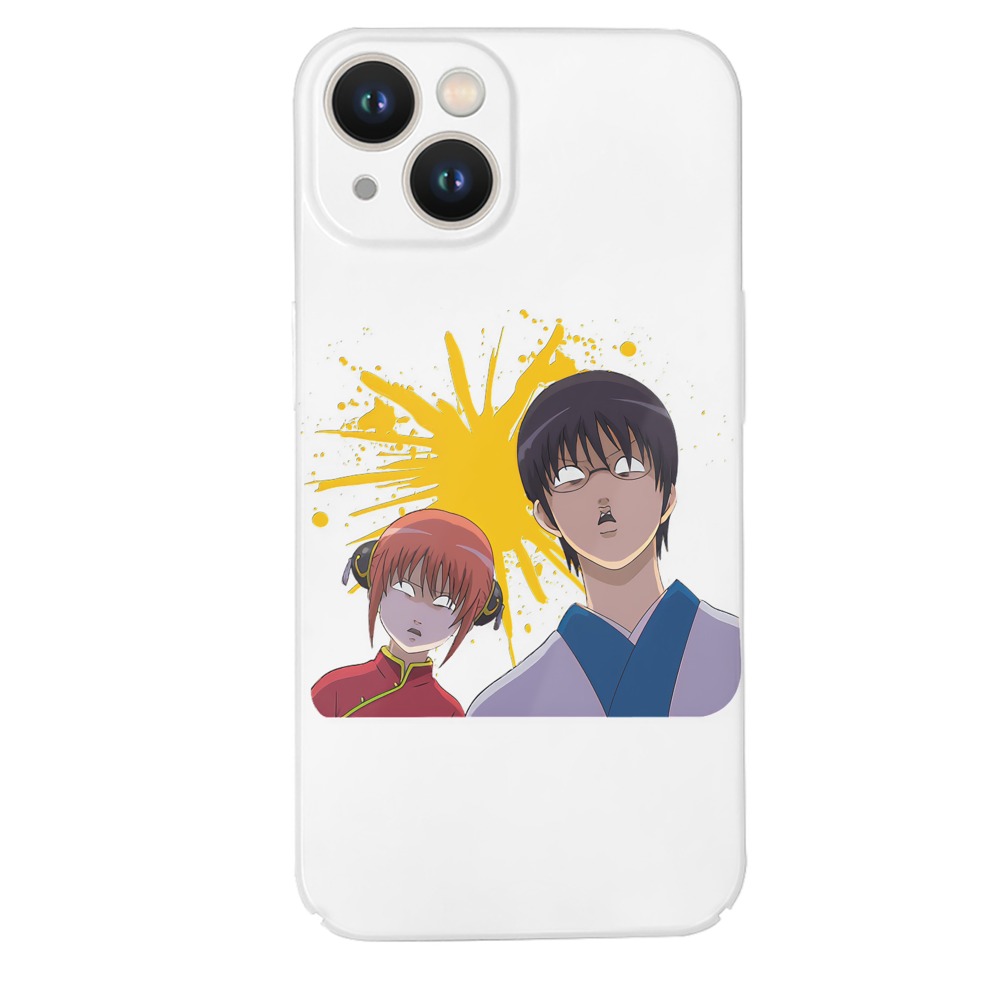 （画像用） ぎんたま 坂田銀時（さかたぎんとき） 神楽 志村新八（しむら しんぱち） GINTAMA Sakata Gintoki Kagura Shimura Shinpachi 【iPhone 14シリーズ対応】ハードケース