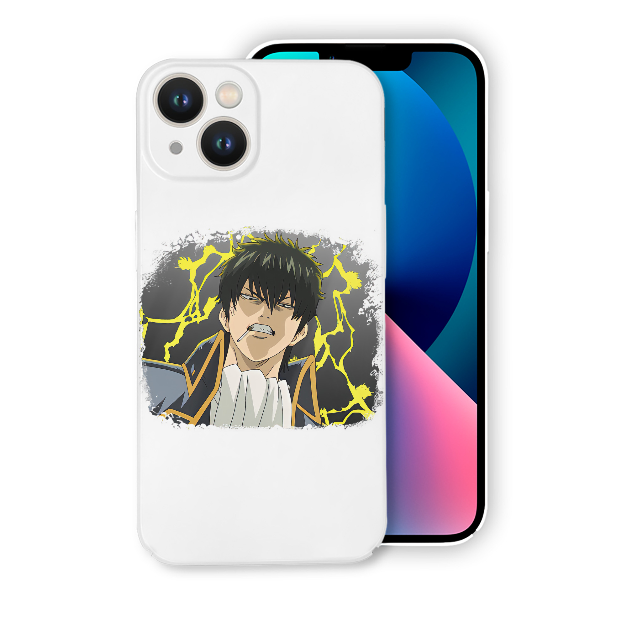 （画像用） ぎんたま 坂田銀時（さかたぎんとき） 神楽 志村新八（しむら しんぱち） GINTAMA Sakata Gintoki Kagura Shimura Shinpachi 【iPhone 14シリーズ対応】ハードケース