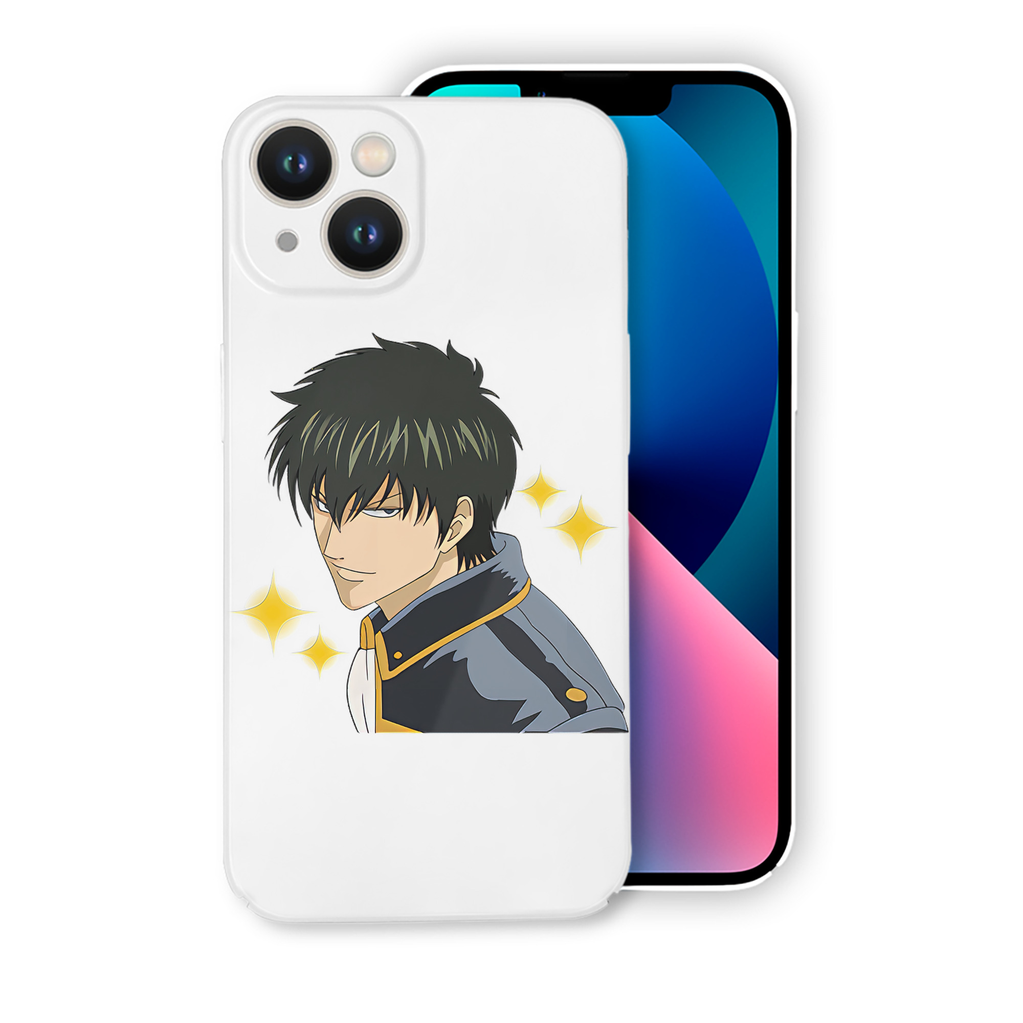 （画像用） ぎんたま 坂田銀時（さかたぎんとき） 神楽 志村新八（しむら しんぱち） GINTAMA Sakata Gintoki Kagura Shimura Shinpachi 【iPhone 14シリーズ対応】ハードケース