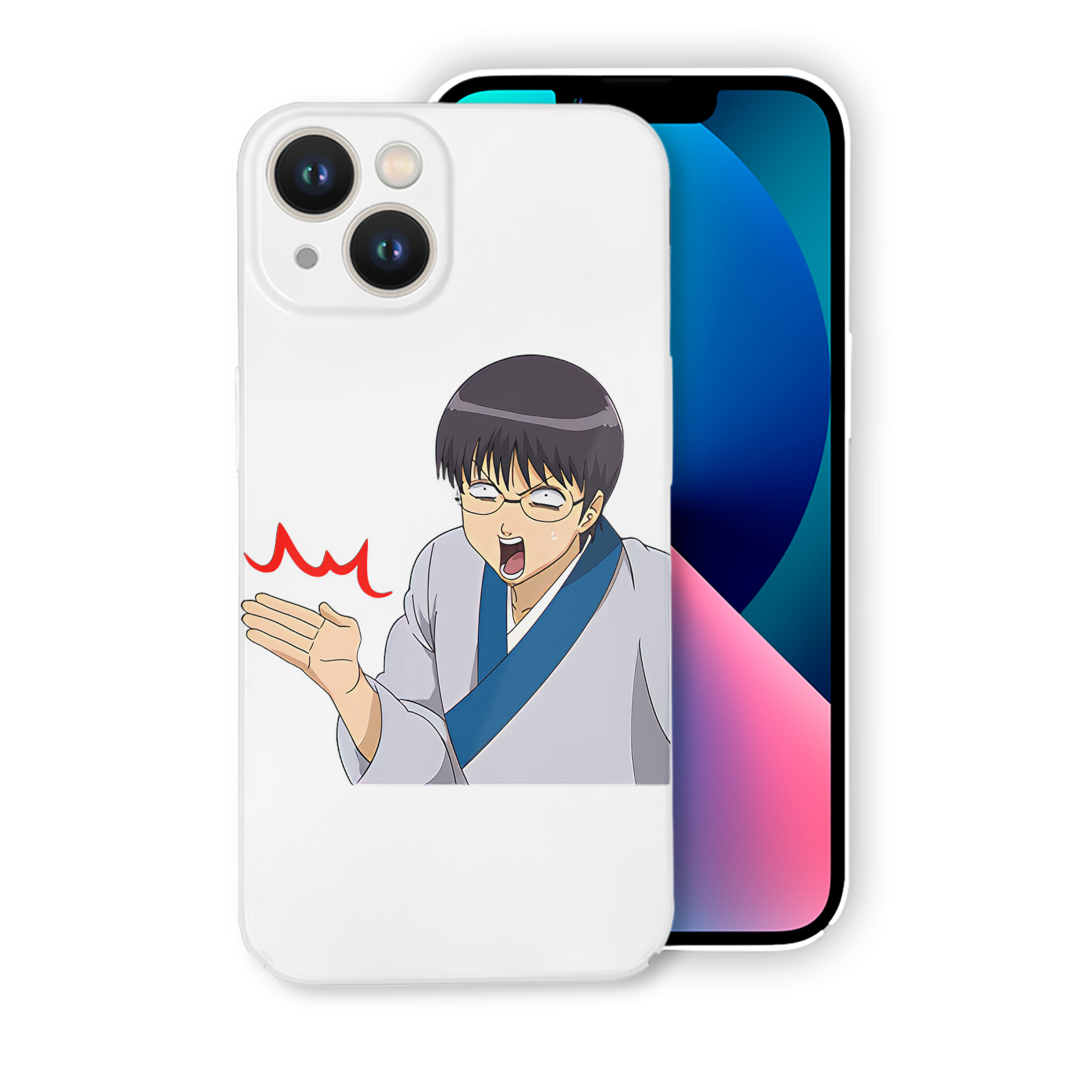 （画像用） ぎんたま 坂田銀時（さかたぎんとき） 神楽 志村新八（しむら しんぱち） GINTAMA Sakata Gintoki Kagura Shimura Shinpachi 【iPhone 14シリーズ対応】ハードケース