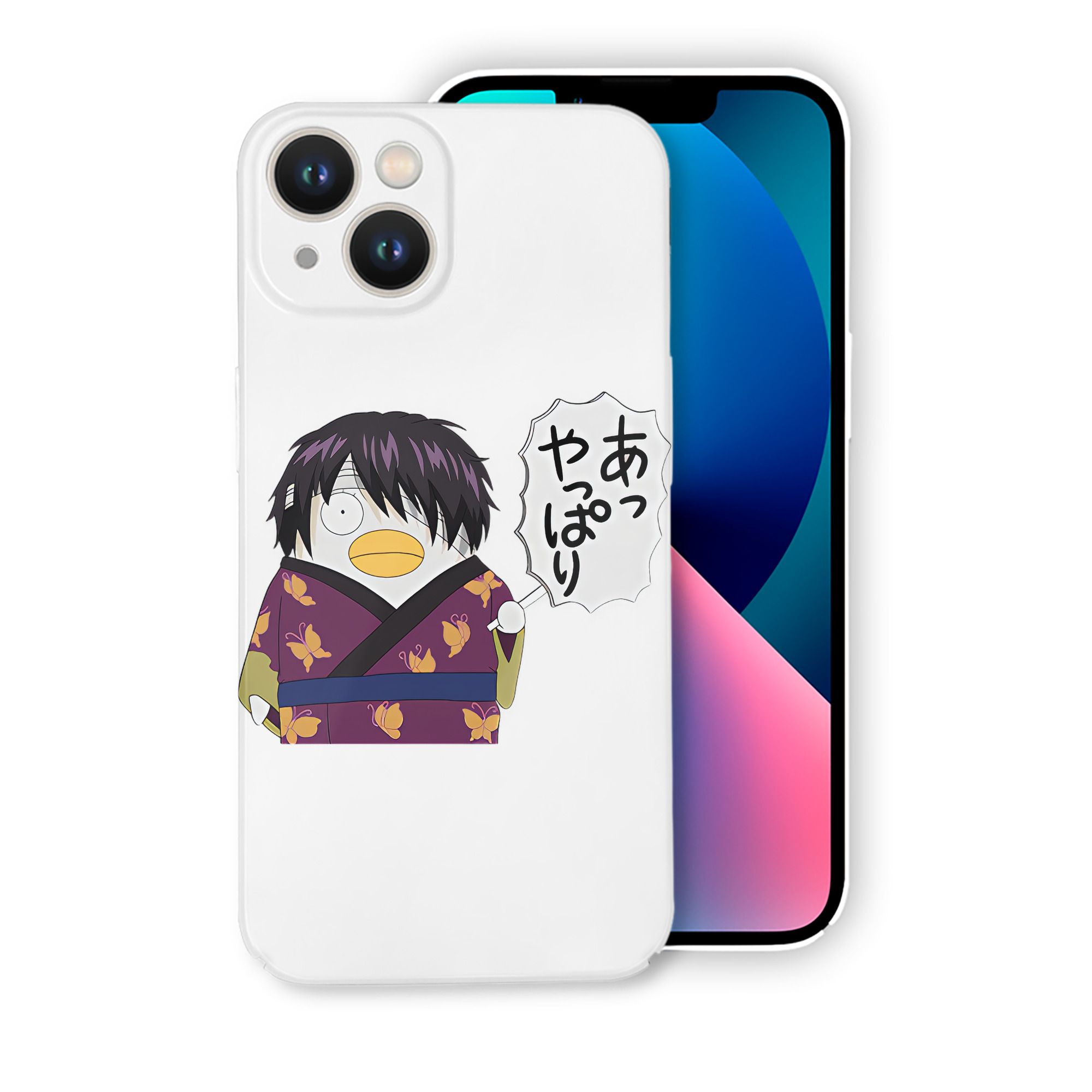 （画像用） ぎんたま 坂田銀時（さかたぎんとき） 神楽 志村新八（しむら しんぱち） GINTAMA Sakata Gintoki Kagura Shimura Shinpachi 【iPhone 14シリーズ対応】ハードケース
