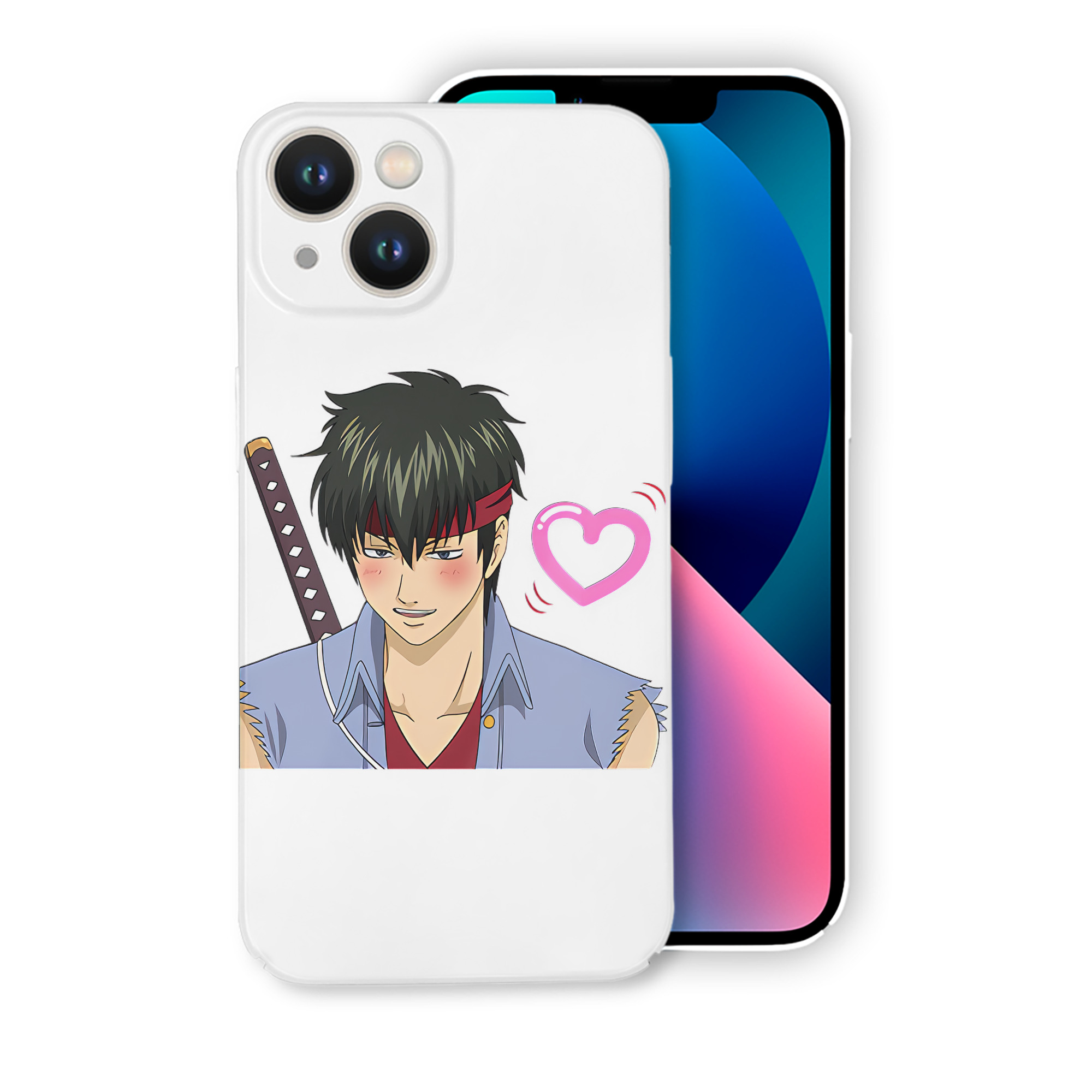 （画像用） ぎんたま 坂田銀時（さかたぎんとき） 神楽 志村新八（しむら しんぱち） GINTAMA Sakata Gintoki Kagura Shimura Shinpachi 【iPhone 14シリーズ対応】ハードケース