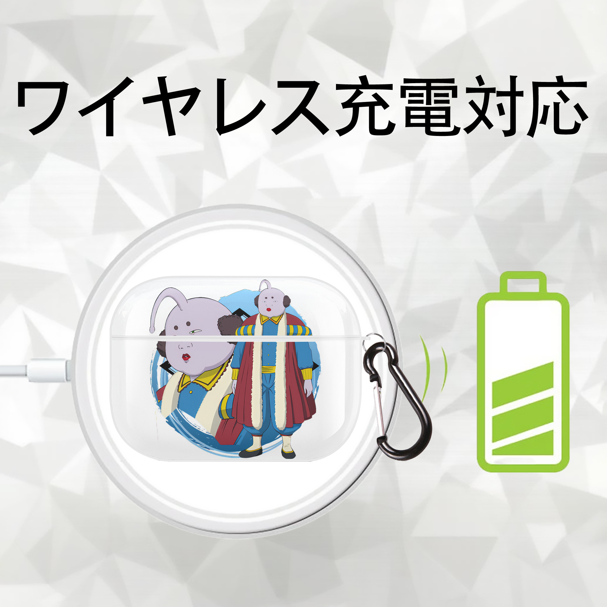 ぎんたま 坂田銀時（さかたぎんとき） 神楽 志村新八（しむら しんぱち） GINTAMA Sakata Gintoki Kagura Shimura Shinpachi 【AirPods Pro用】ハードシェル保護ケース 耐衝撃・防指紋・カラビナ付き商品仕様