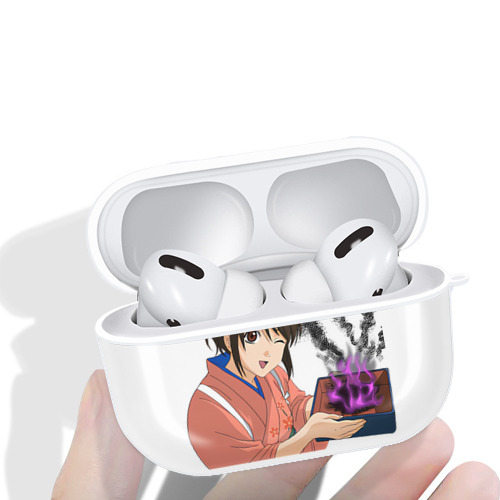 ぎんたま 坂田銀時（さかたぎんとき） 神楽 志村新八（しむら しんぱち） GINTAMA Sakata Gintoki Kagura Shimura Shinpachi 【AirPods Pro用】ハードシェル保護ケース 耐衝撃・防指紋・カラビナ付き商品仕様