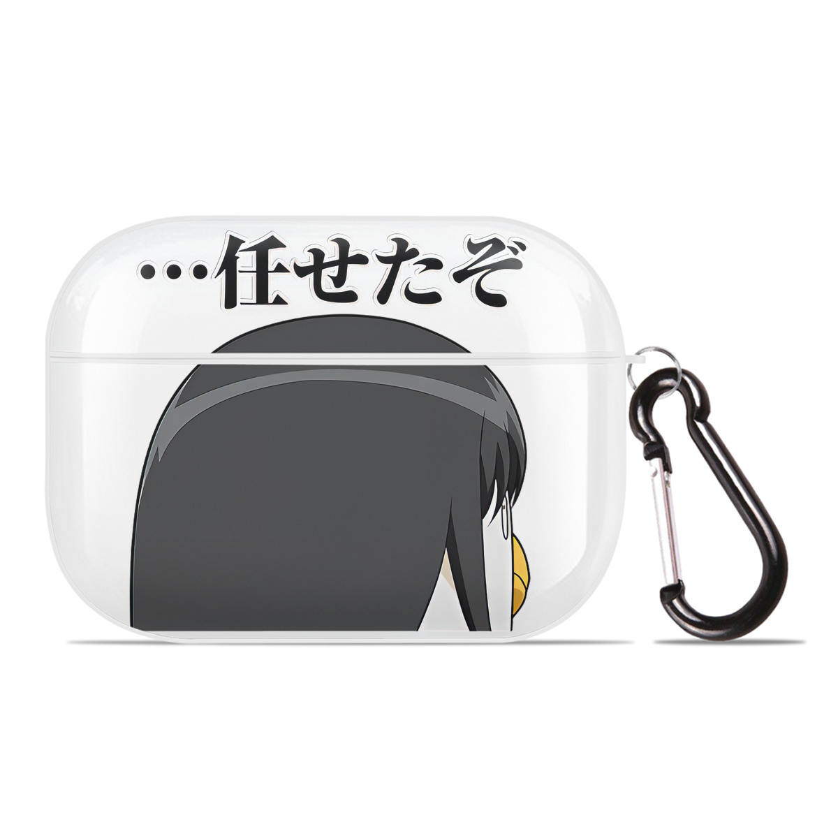 （画像用） ぎんたま 坂田銀時（さかたぎんとき） 神楽 志村新八（しむら しんぱち） GINTAMA Sakata Gintoki Kagura Shimura Shinpachi 【AirPods Pro用】ハードシェル保護ケース 耐衝撃・防指紋・カラビナ付き商品仕様