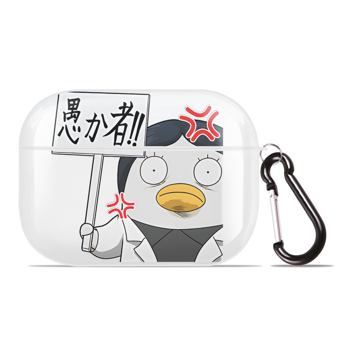 （画像用） ぎんたま 坂田銀時（さかたぎんとき） 神楽 志村新八（しむら しんぱち） GINTAMA Sakata Gintoki Kagura Shimura Shinpachi 【AirPods Pro用】ハードシェル保護ケース 耐衝撃・防指紋・カラビナ付き商品仕様