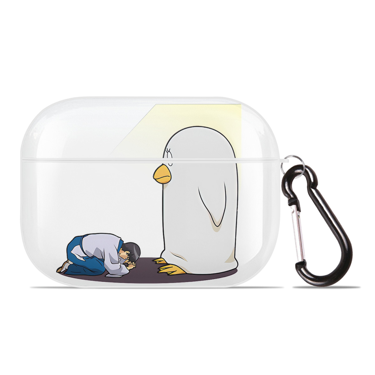 （画像用） ぎんたま 坂田銀時（さかたぎんとき） 神楽 志村新八（しむら しんぱち） GINTAMA Sakata Gintoki Kagura Shimura Shinpachi 【AirPods Pro用】ハードシェル保護ケース 耐衝撃・防指紋・カラビナ付き商品仕様